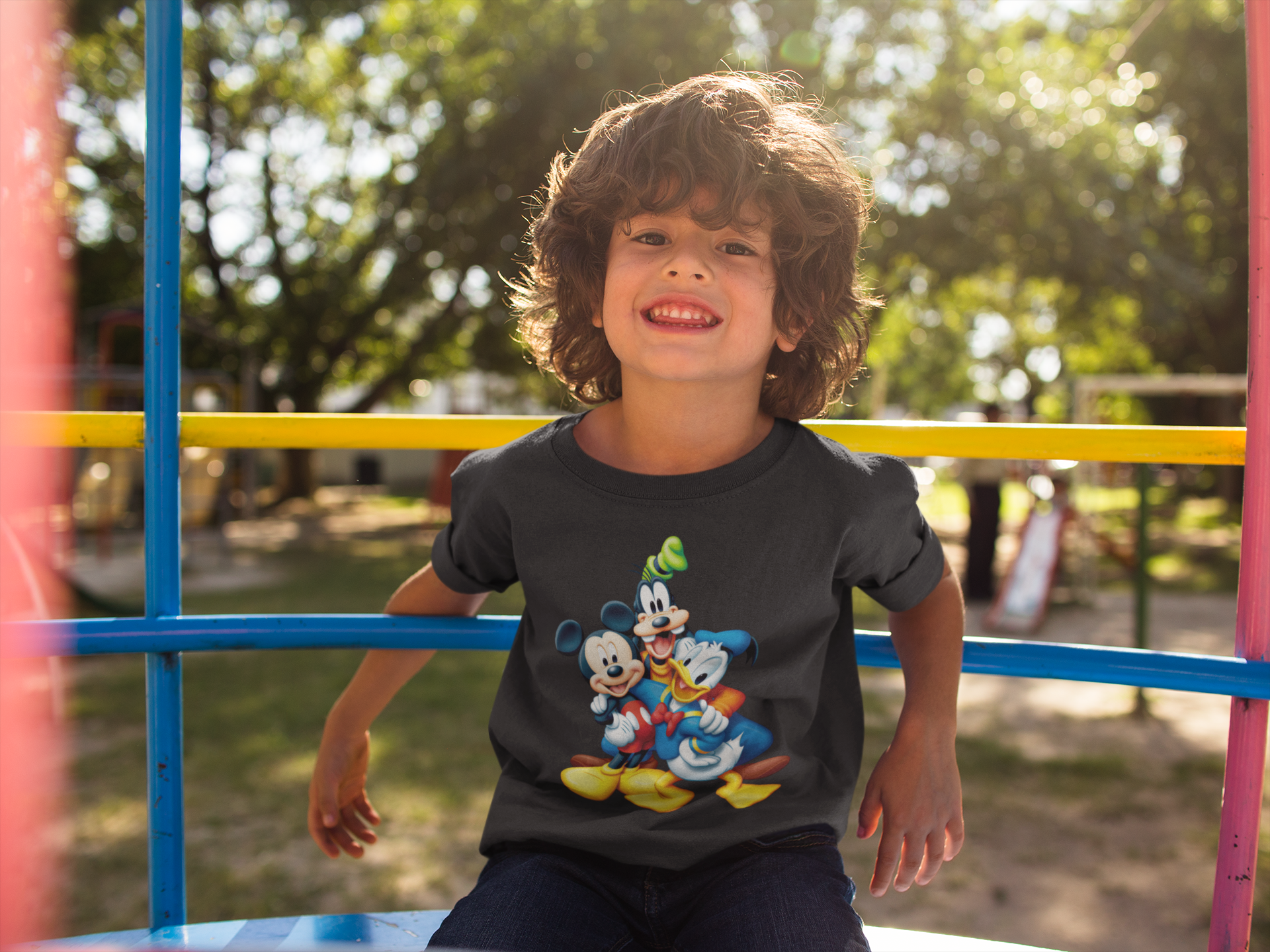 Cute Cartoon Half Sleeves T-Shirt for Boy-FunkyTeesClub
