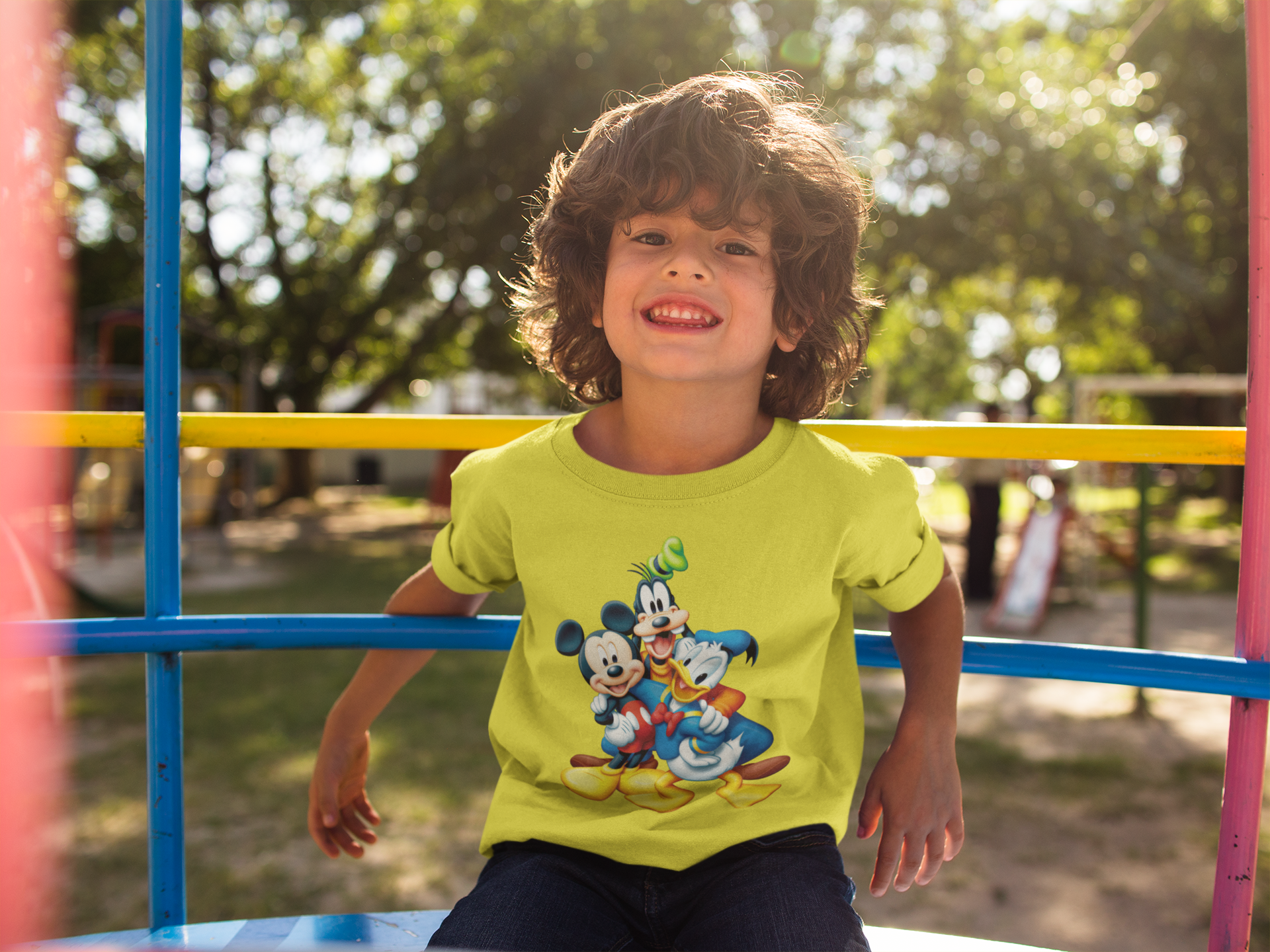Cute Cartoon Half Sleeves T-Shirt for Boy-FunkyTeesClub