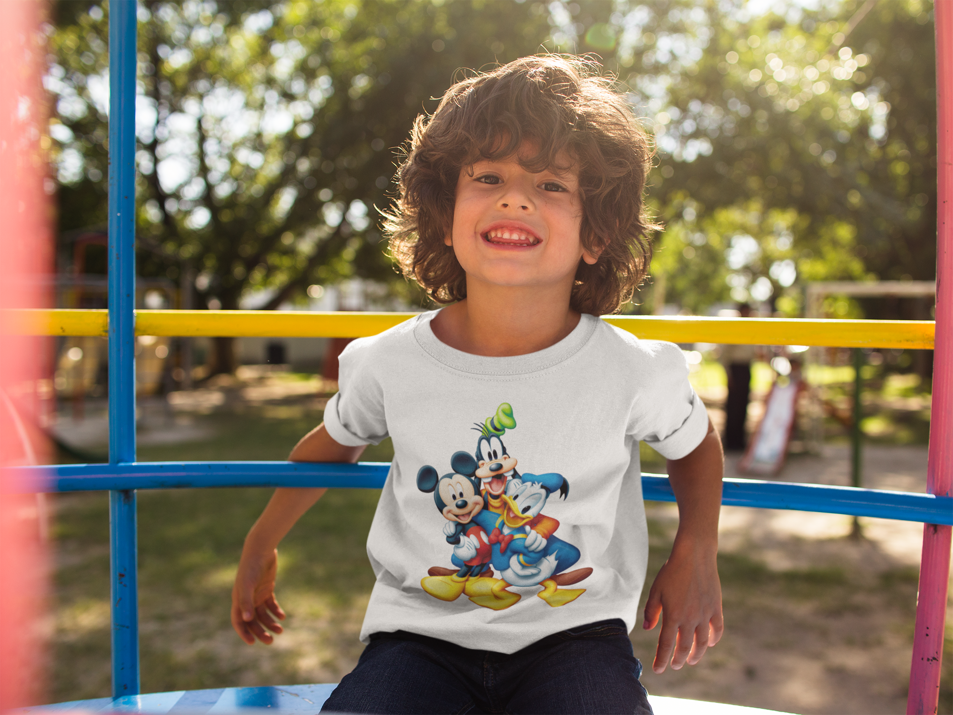 Cute Cartoon Half Sleeves T-Shirt for Boy-FunkyTeesClub