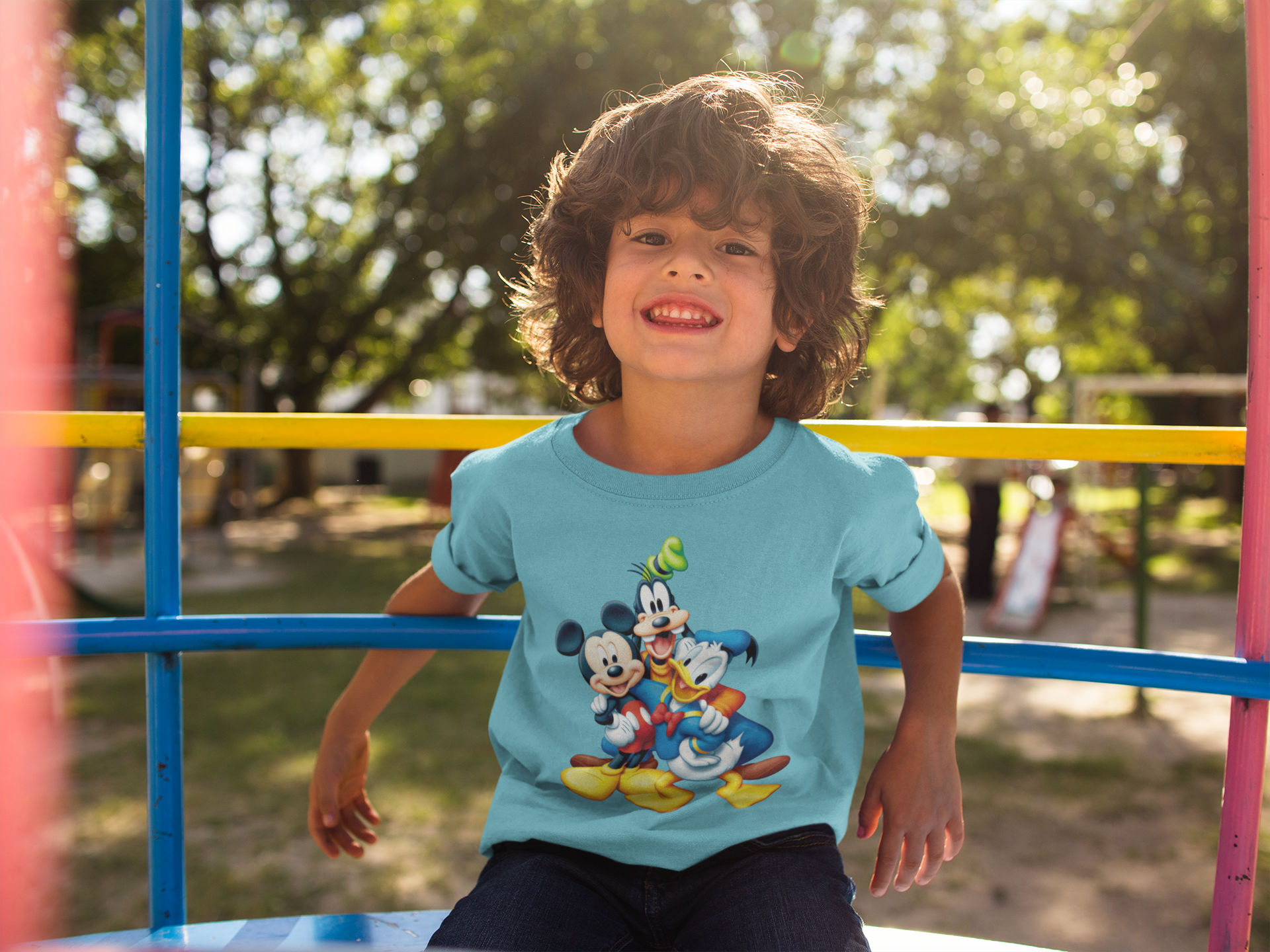 Cute Cartoon Half Sleeves T-Shirt for Boy-FunkyTeesClub