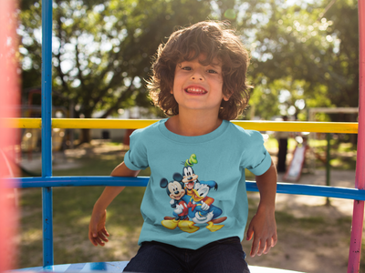 Cute Cartoon Half Sleeves T-Shirt for Boy-FunkyTeesClub