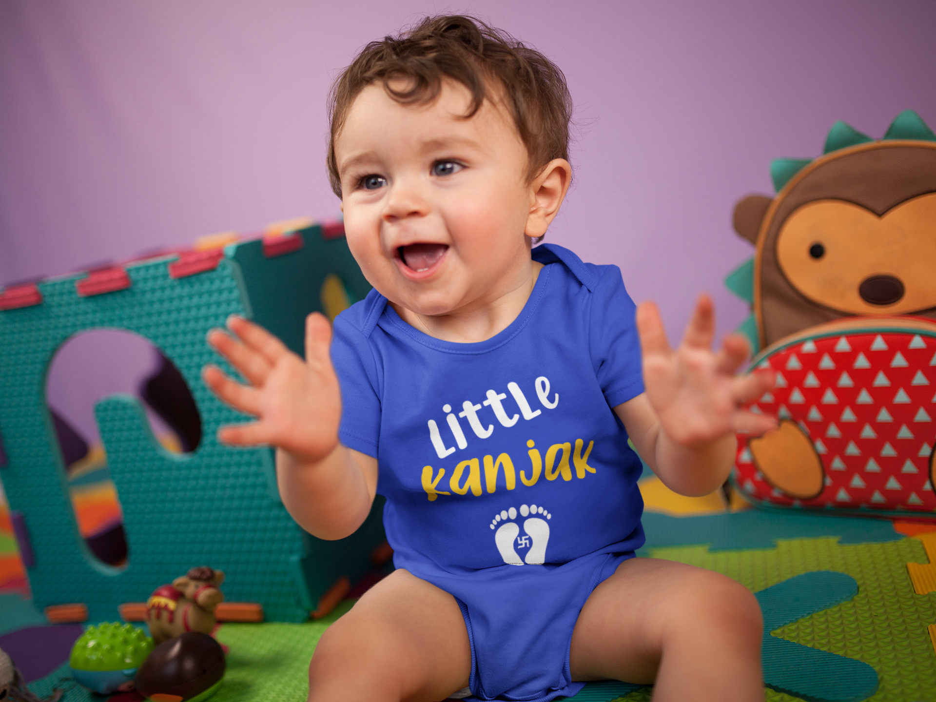 Little Kanjak Rompers for Baby Boy- FunkyTeesClub
