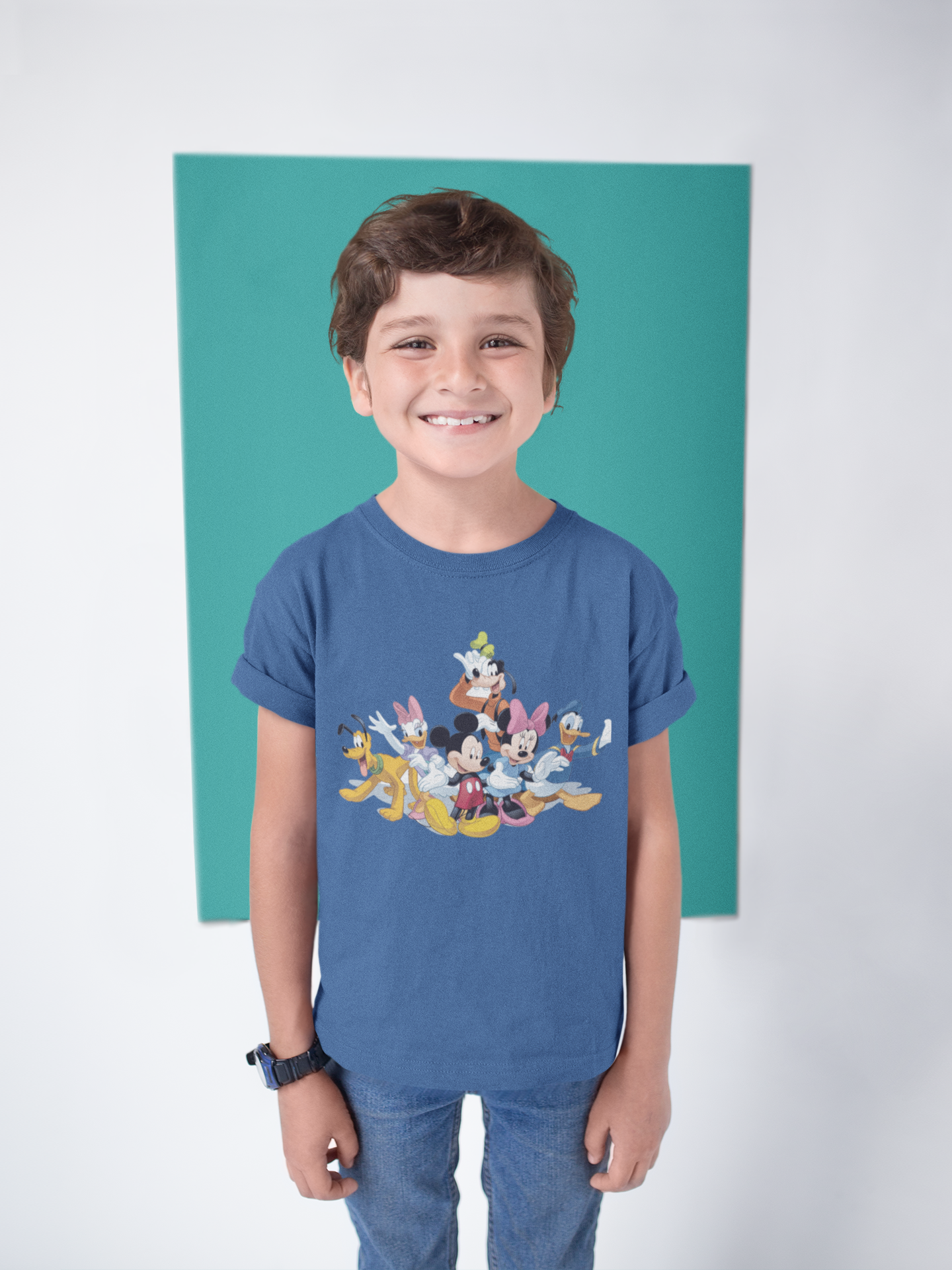 Cute Cartoon Half Sleeves T-Shirt for Boy-FunkyTeesClub