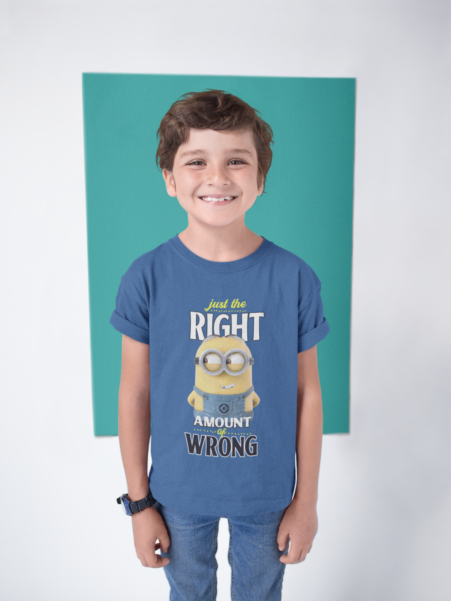 Cartoon Quotes Half Sleeves T-Shirt for Boy-FunkyTeesClub