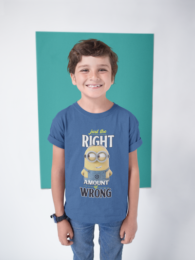 Cartoon Quotes Half Sleeves T-Shirt for Boy-FunkyTeesClub
