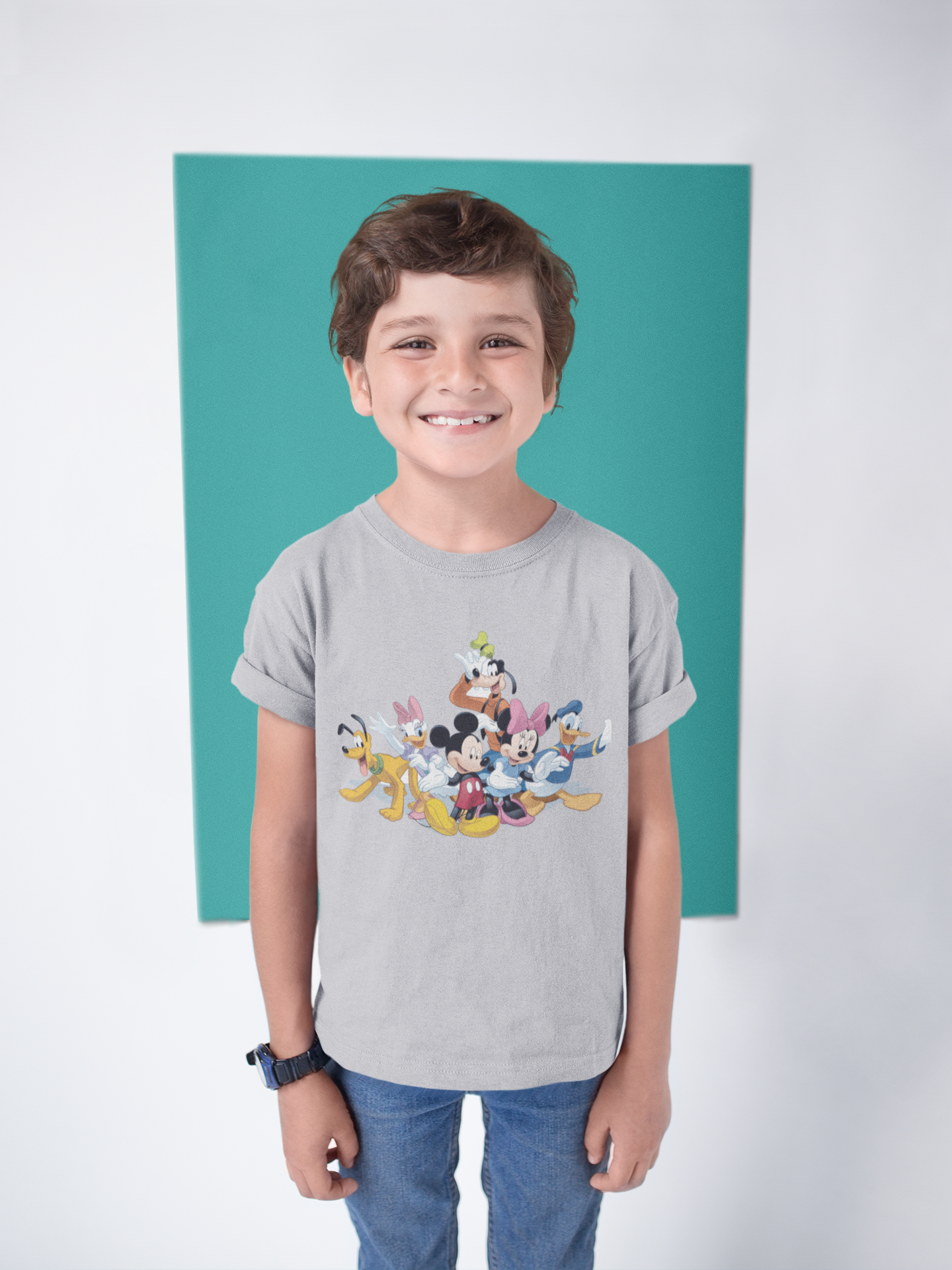 Cute Cartoon Half Sleeves T-Shirt for Boy-FunkyTeesClub
