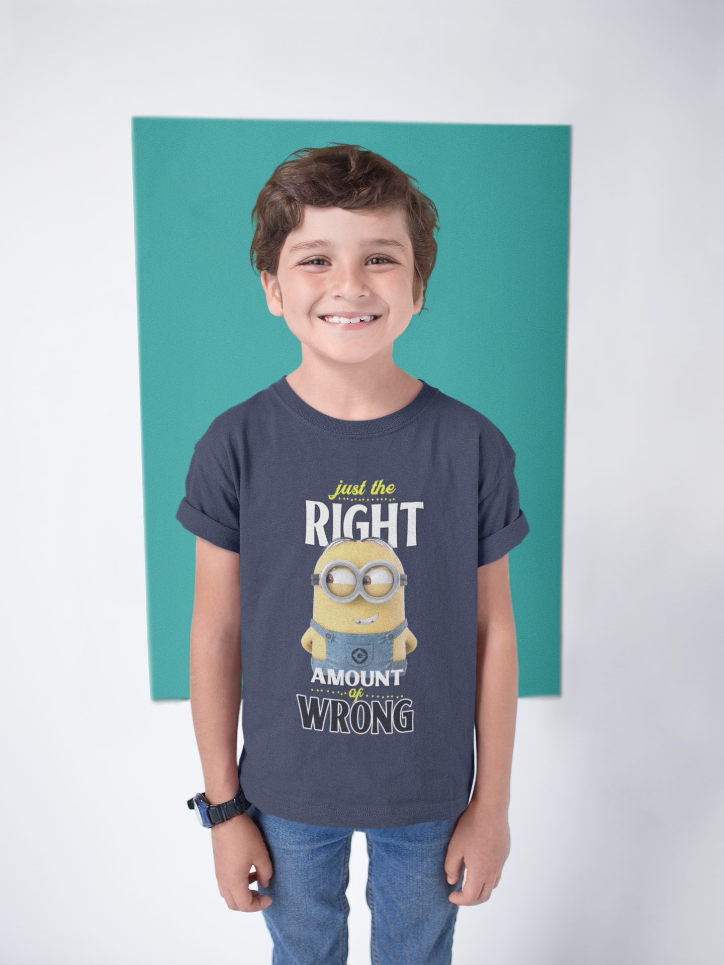 Cartoon Quotes Half Sleeves T-Shirt for Boy-FunkyTeesClub