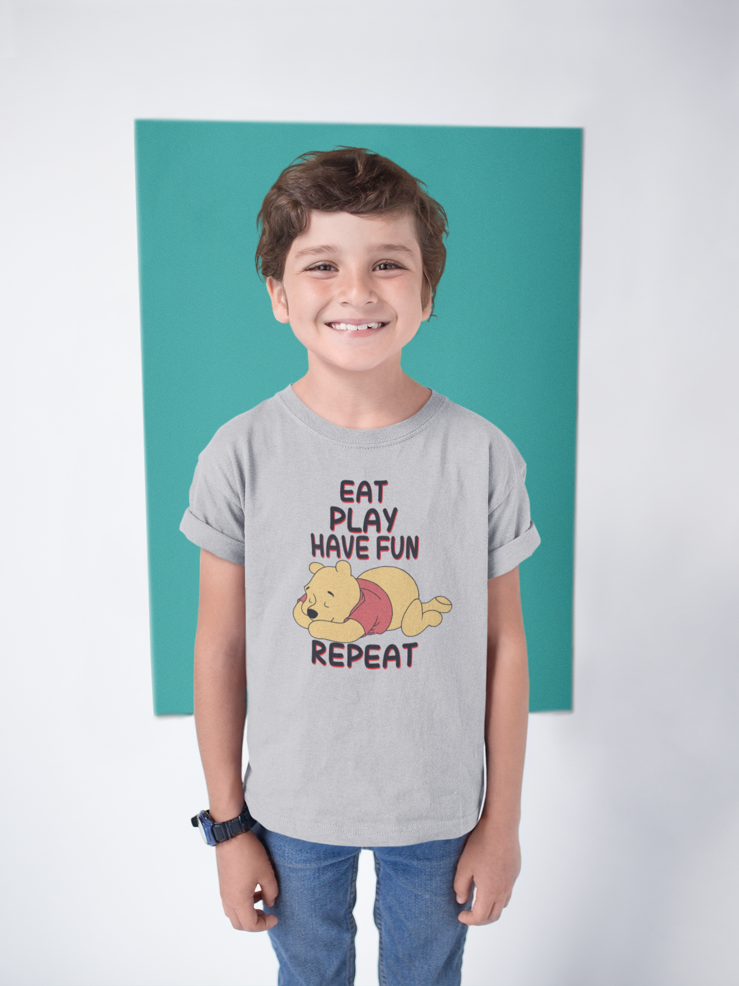 Funny Cartoon Half Sleeves T-Shirt for Boy-FunkyTeesClub