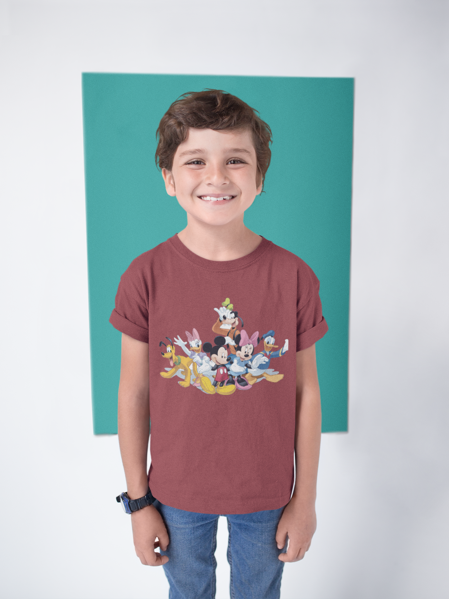 Cute Cartoon Half Sleeves T-Shirt for Boy-FunkyTeesClub
