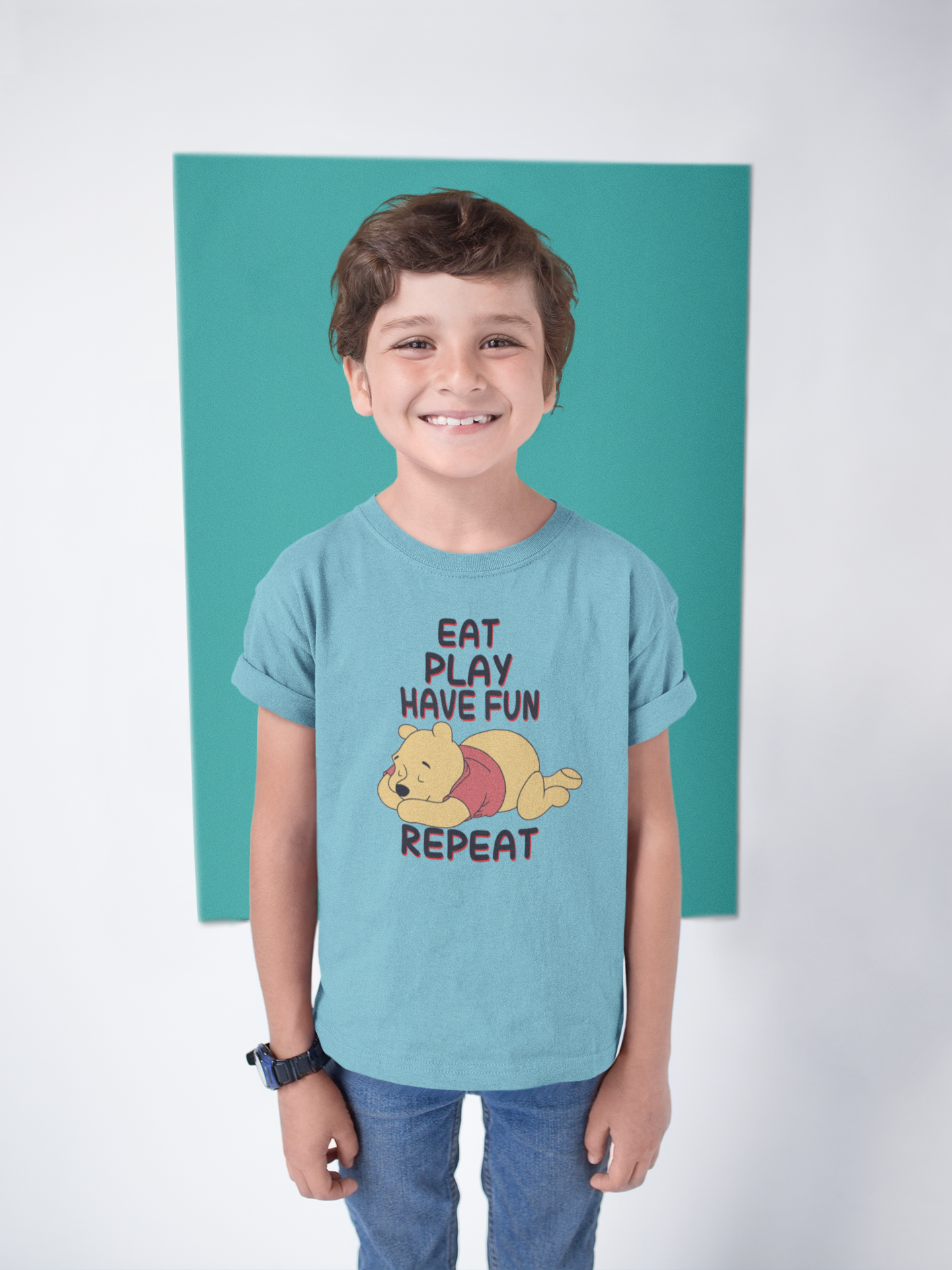 Funny Cartoon Half Sleeves T-Shirt for Boy-FunkyTeesClub