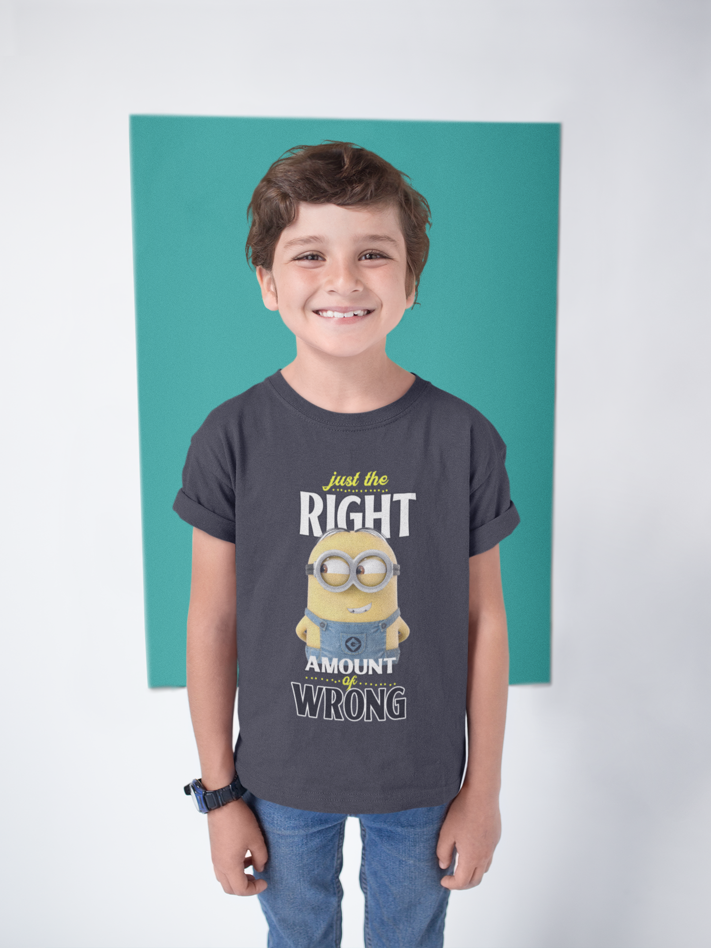 Cartoon Quotes Half Sleeves T-Shirt for Boy-FunkyTeesClub