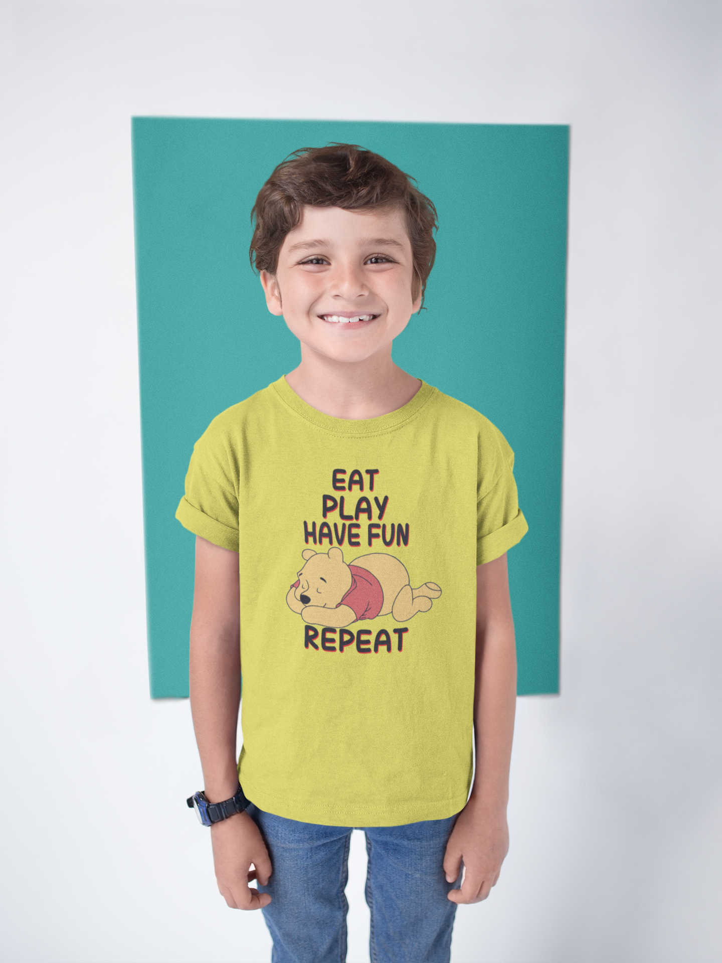 Funny Cartoon Half Sleeves T-Shirt for Boy-FunkyTeesClub