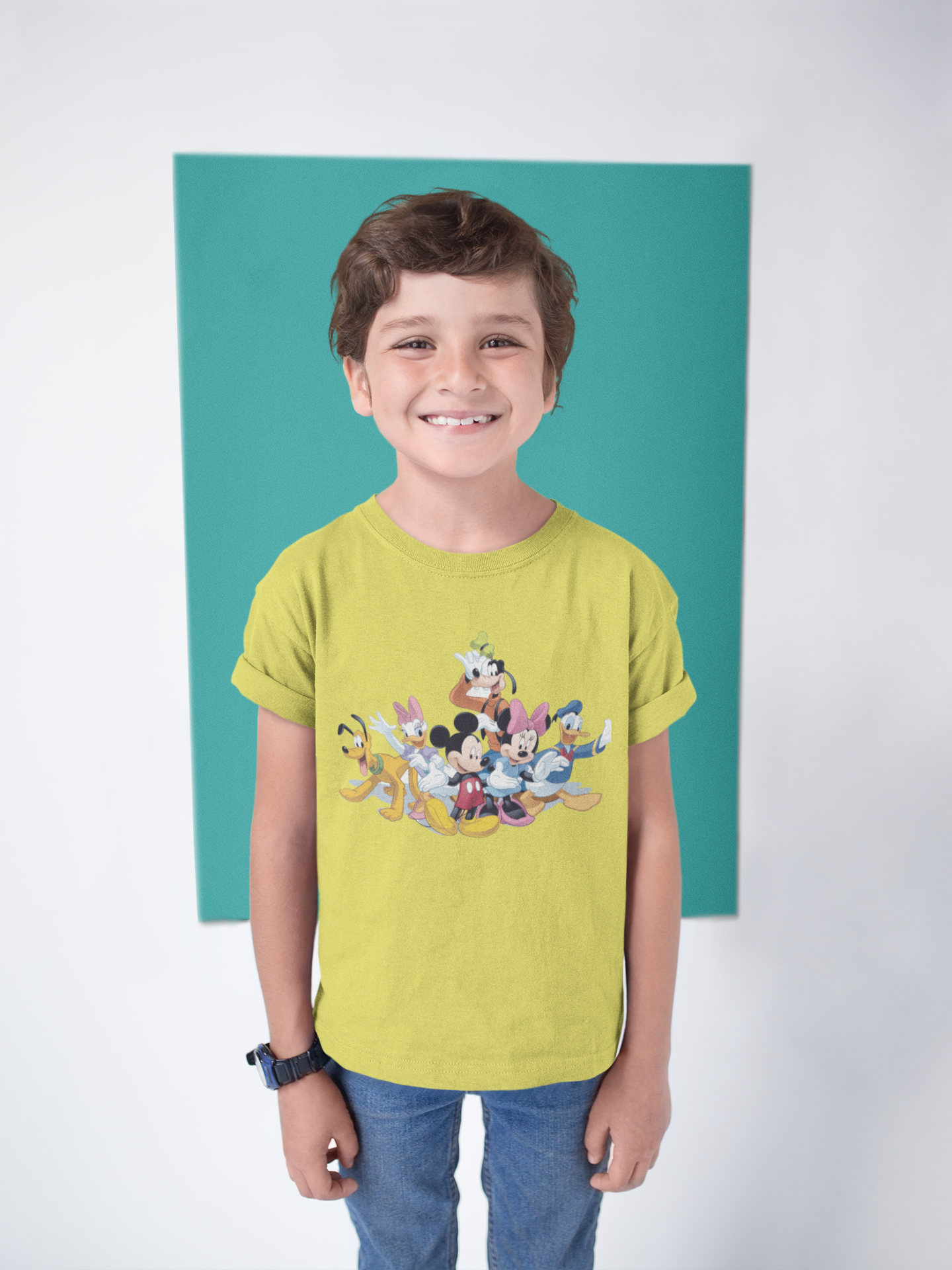 Cute Cartoon Half Sleeves T-Shirt for Boy-FunkyTeesClub
