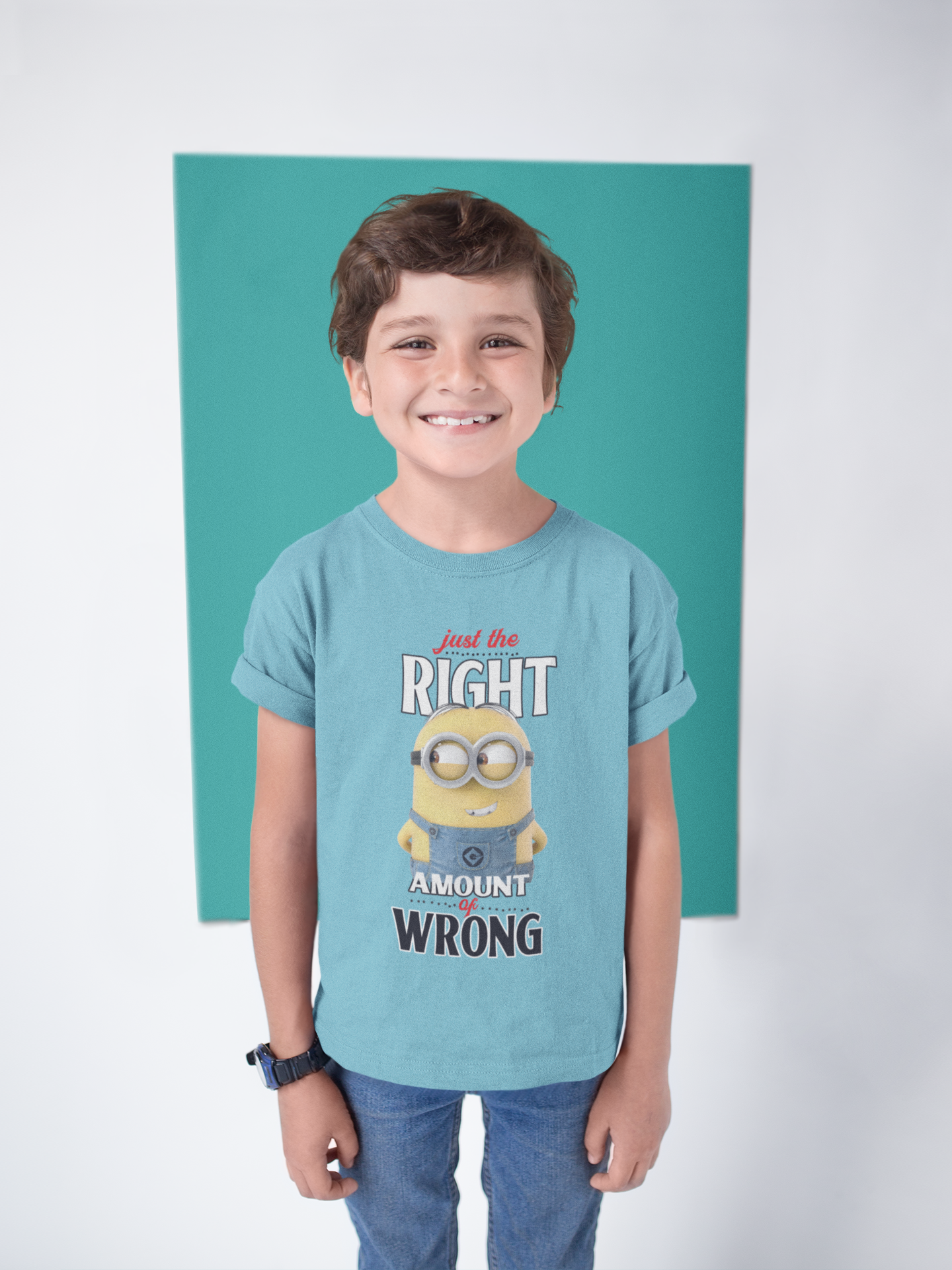 Cartoon Quotes Half Sleeves T-Shirt for Boy-FunkyTeesClub