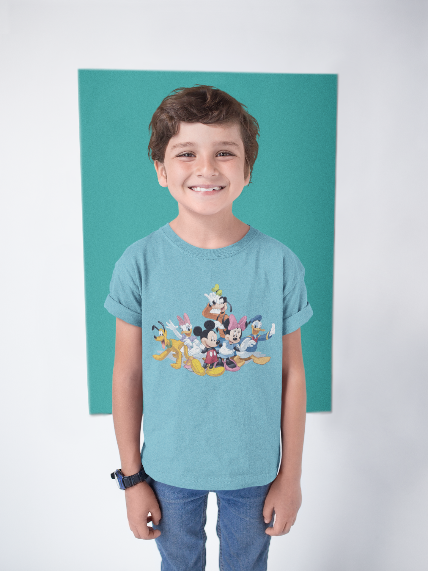 Cute Cartoon Half Sleeves T-Shirt for Boy-FunkyTeesClub