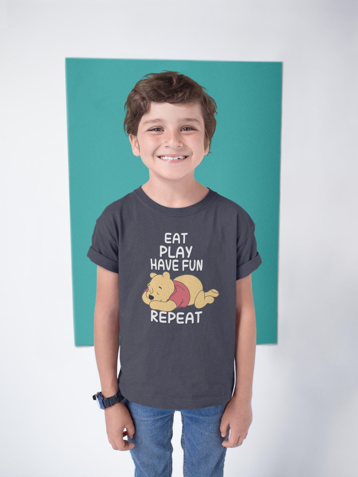 Funny Cartoon Half Sleeves T-Shirt for Boy-FunkyTeesClub