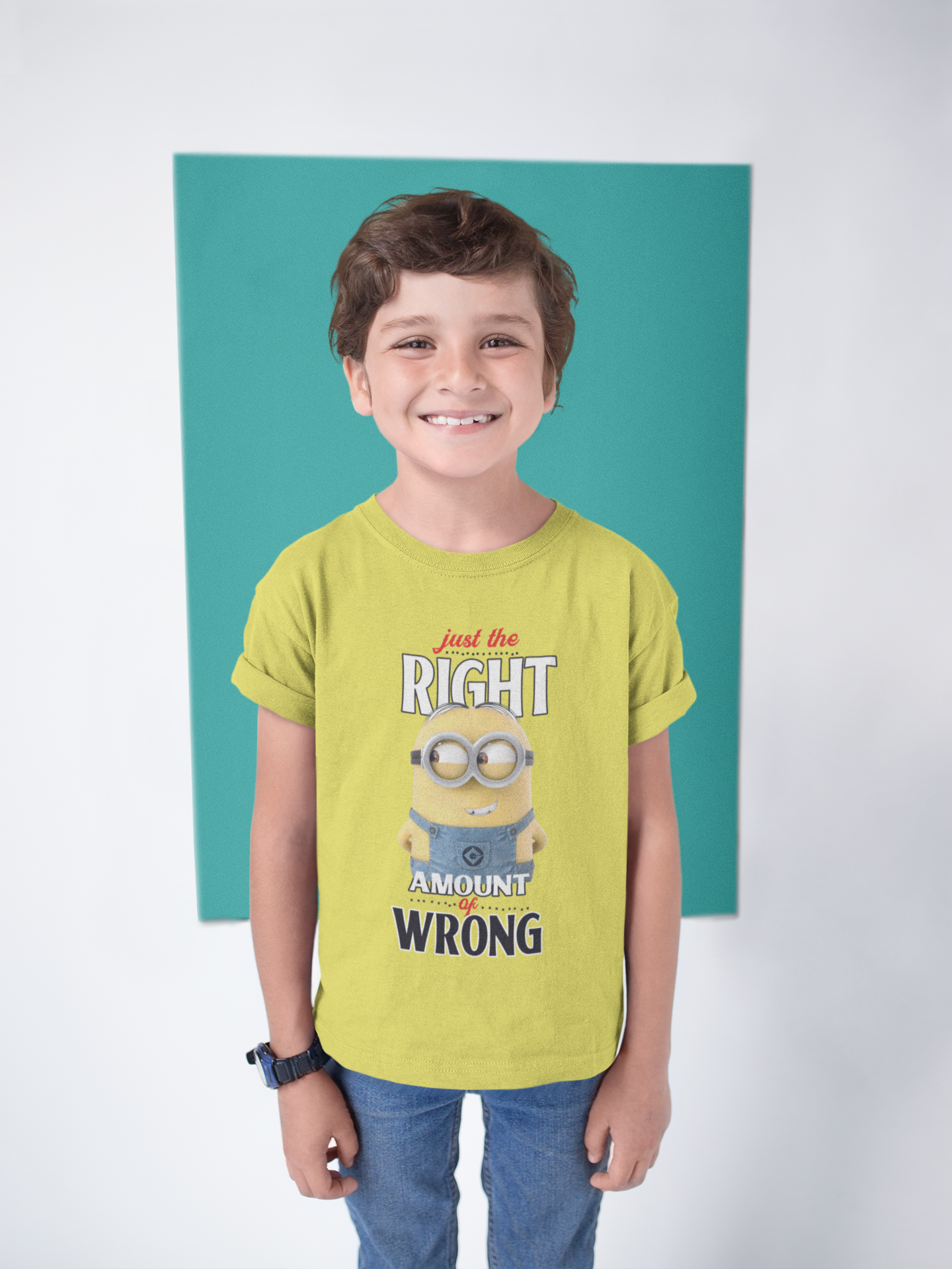 Cartoon Quotes Half Sleeves T-Shirt for Boy-FunkyTeesClub