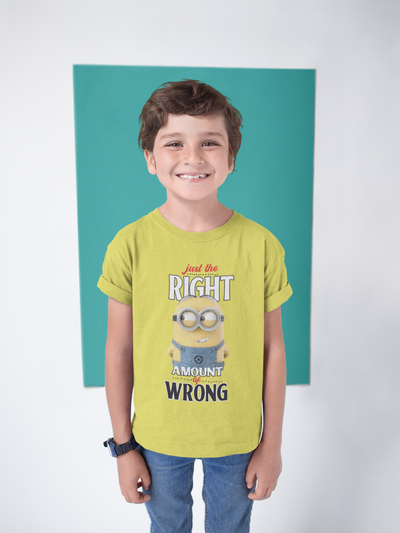 Cartoon Quotes Half Sleeves T-Shirt for Boy-FunkyTeesClub