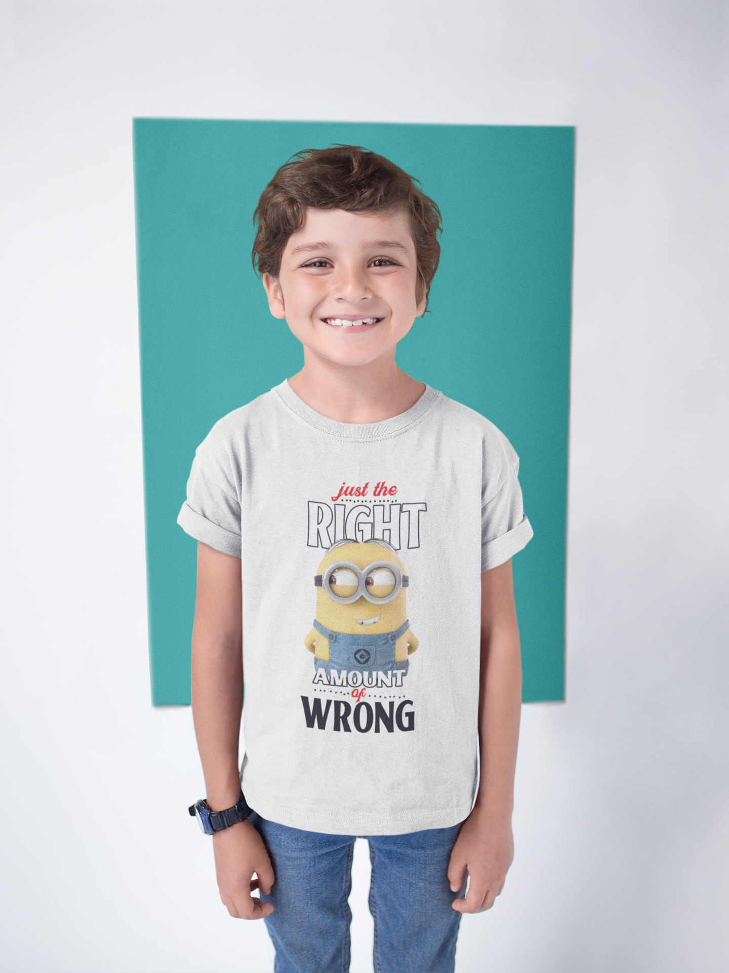 Cartoon Quotes Half Sleeves T-Shirt for Boy-FunkyTeesClub