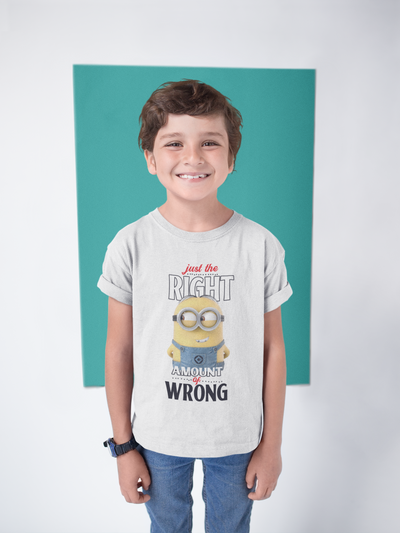 Cartoon Quotes Half Sleeves T-Shirt for Boy-FunkyTeesClub