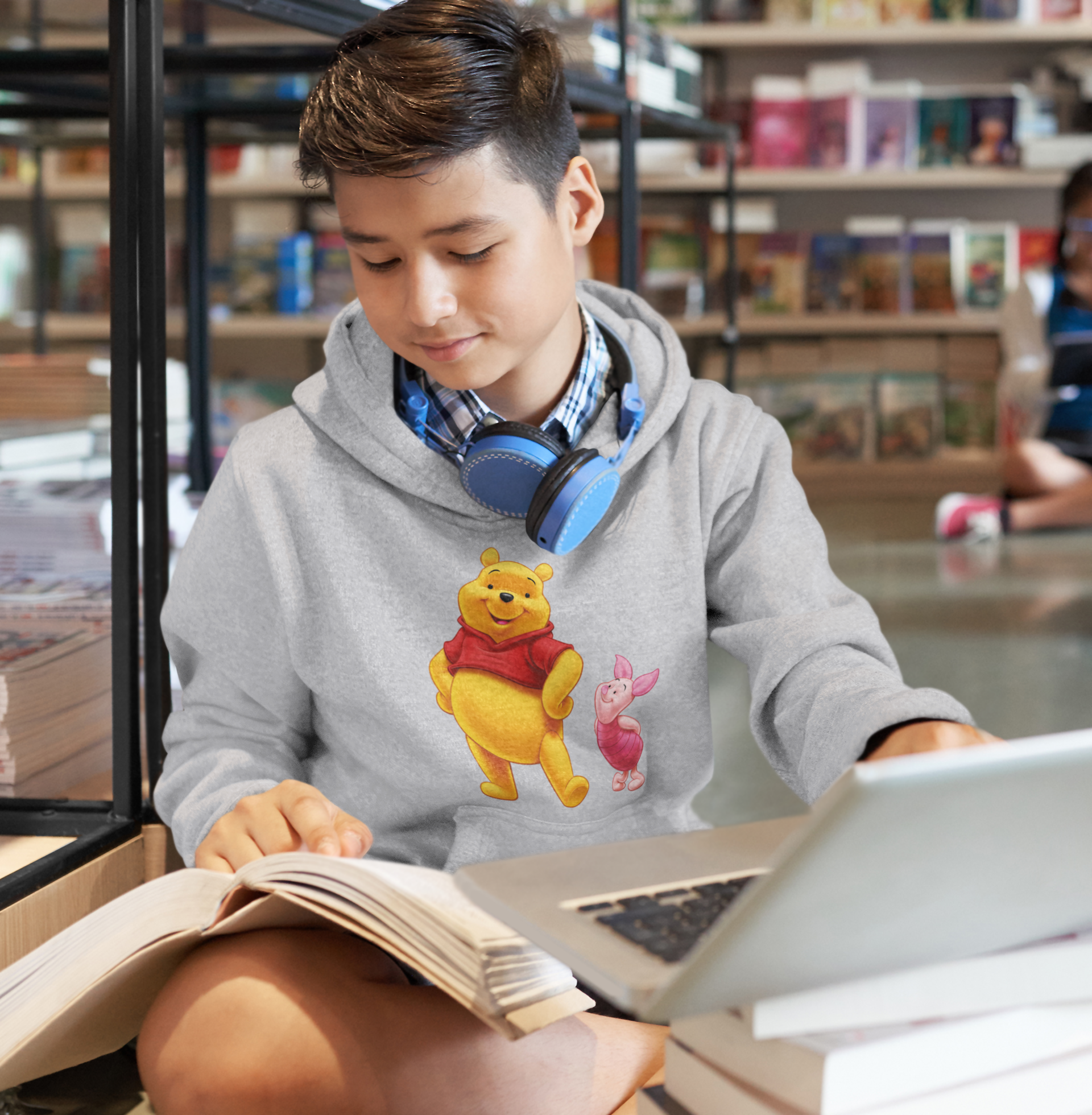 Cute Cartoon Boy Hoodies-FunkyTeesClub