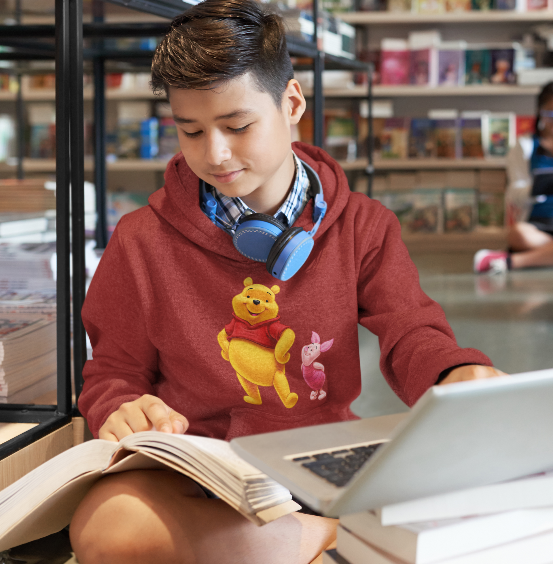 Cute Cartoon Boy Hoodies-FunkyTeesClub