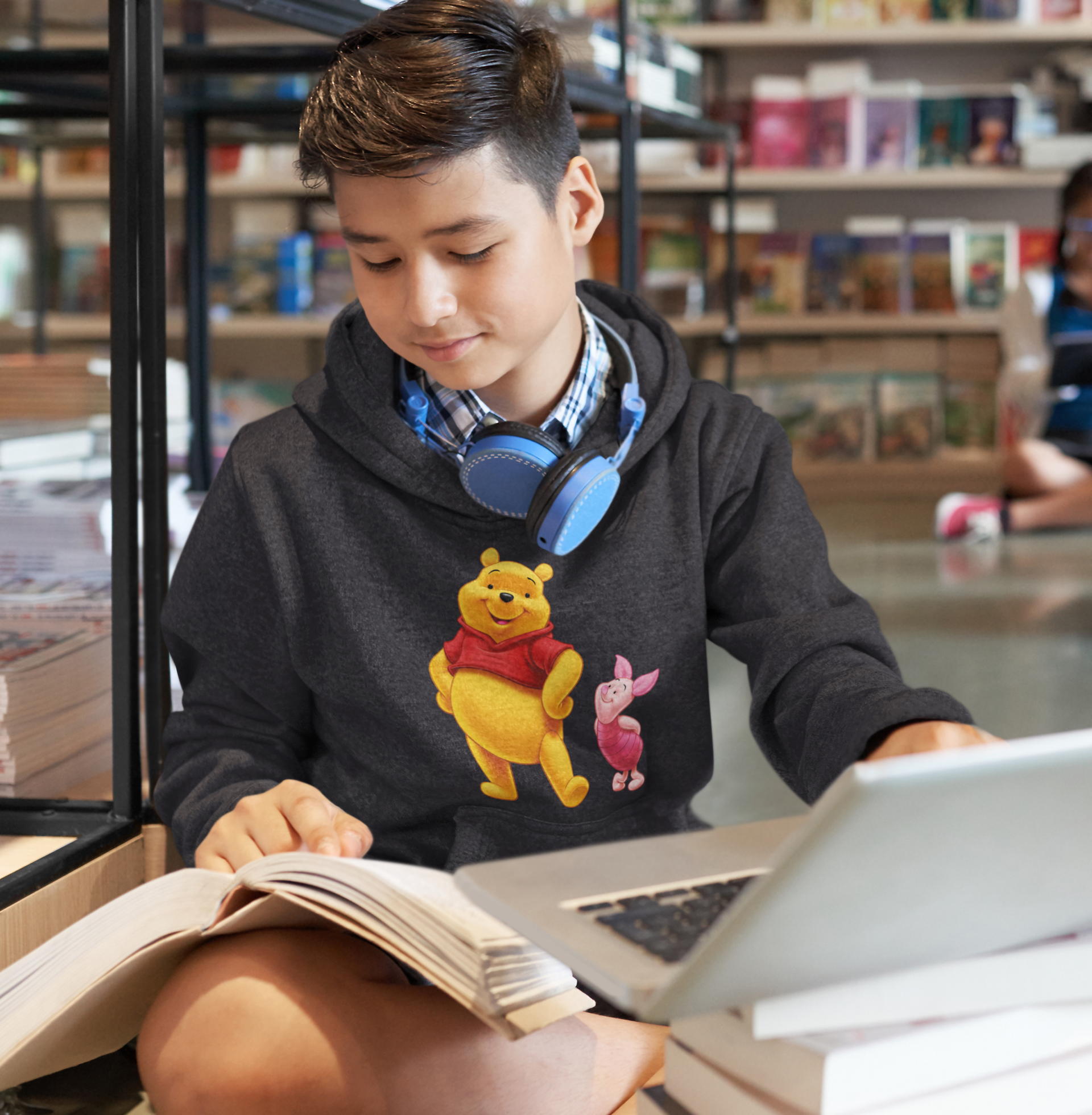 Cute Cartoon Boy Hoodies-FunkyTeesClub