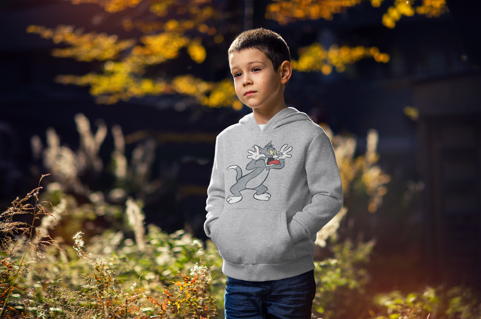 Cute Cartoon Boy Hoodies-FunkyTeesClub