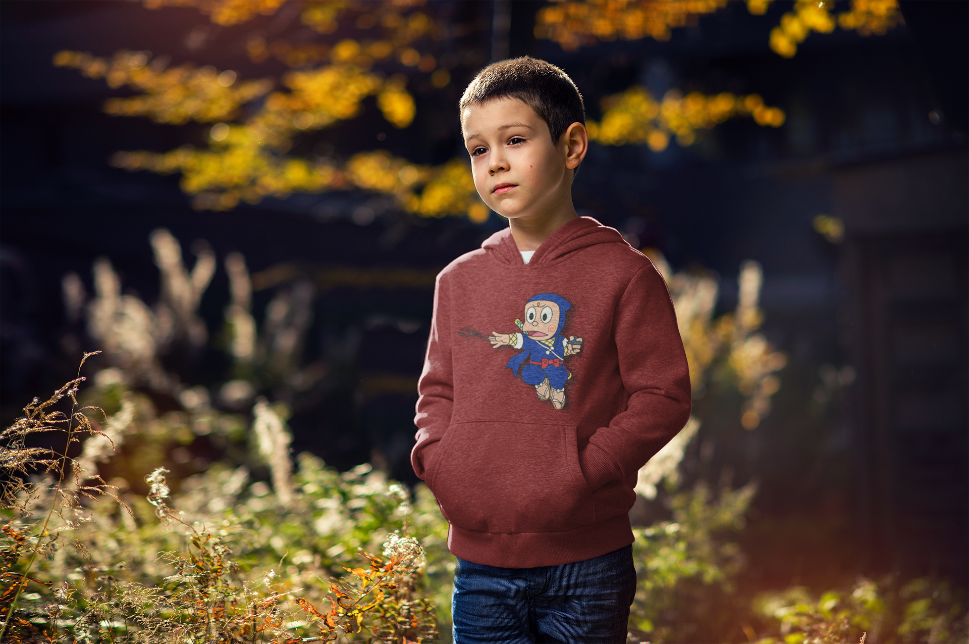 Cute Cartoon Boy Hoodies-FunkyTeesClub