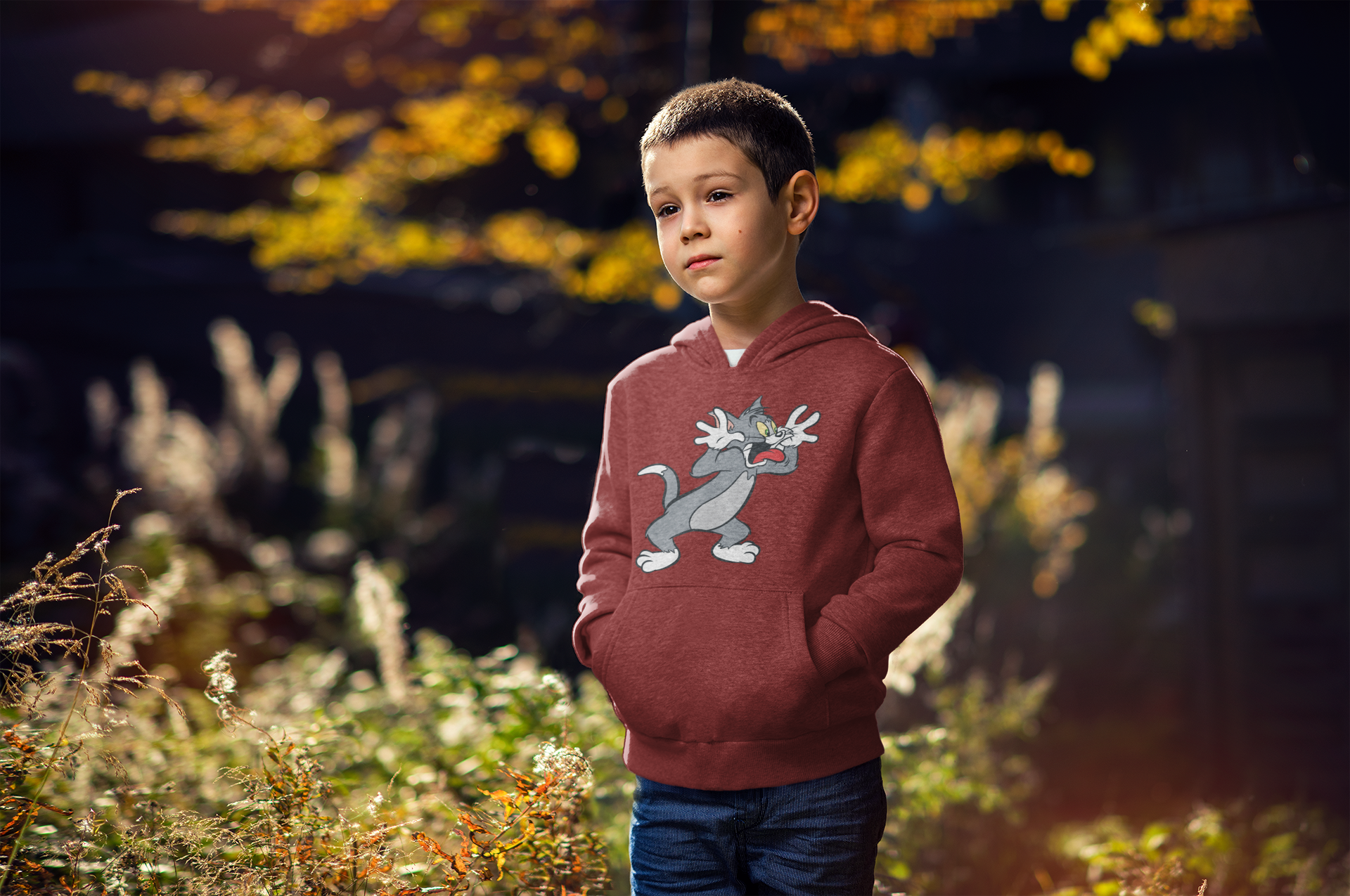Cute Cartoon Boy Hoodies-FunkyTeesClub