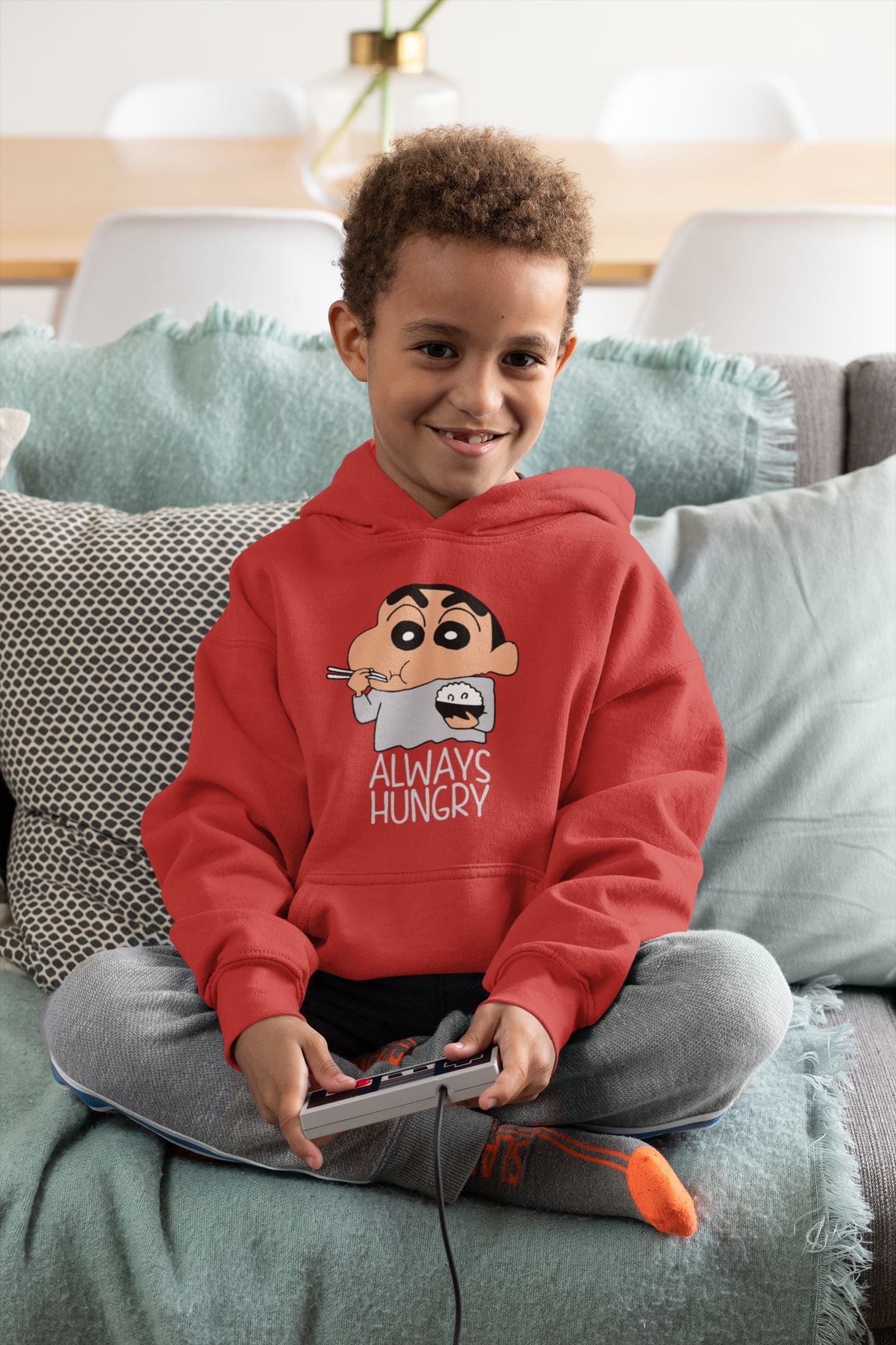 Always Hungry Boy Hoodies-FunkyTeesClub