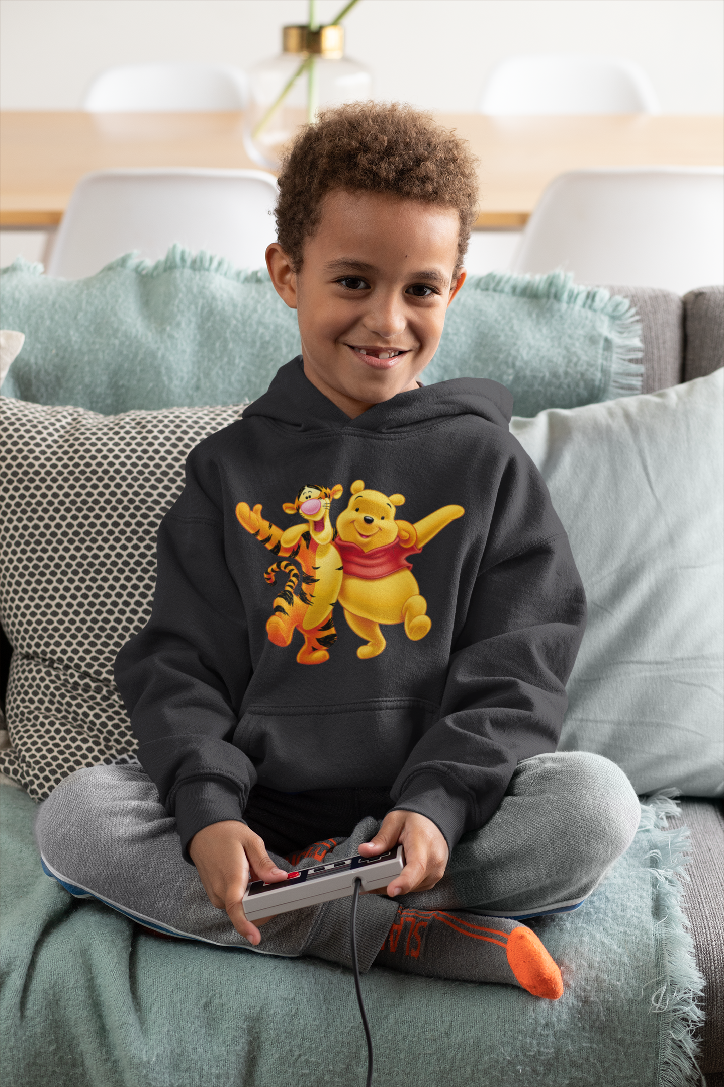 Cute Cartoon Boy Hoodies-FunkyTeesClub
