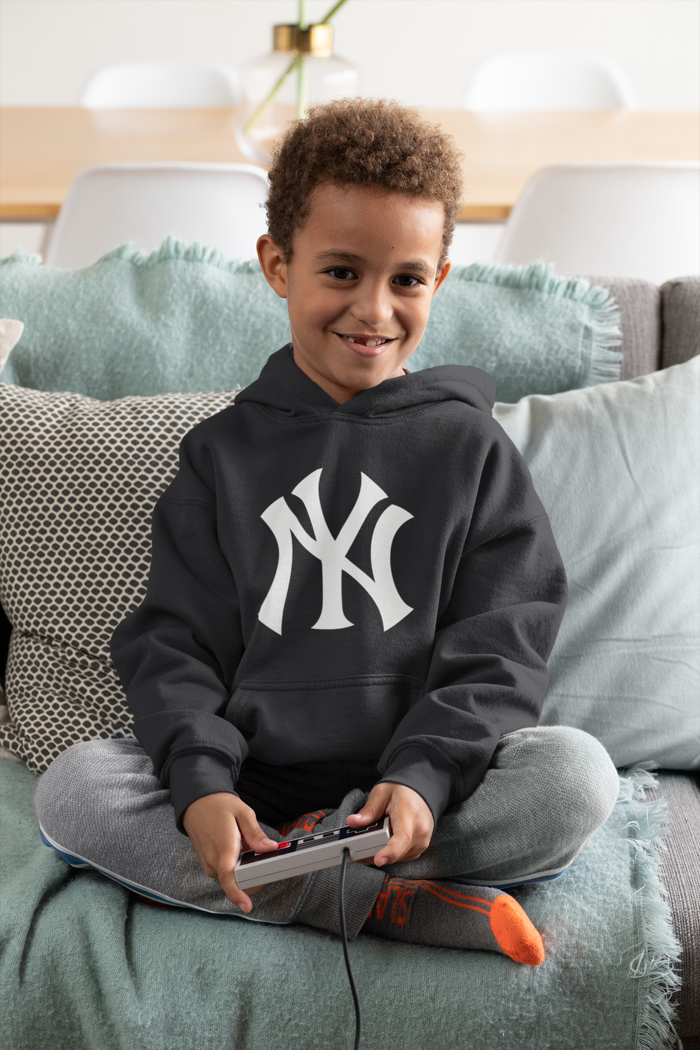 New York Yankees Boy Hoodies-FunkyTeesClub