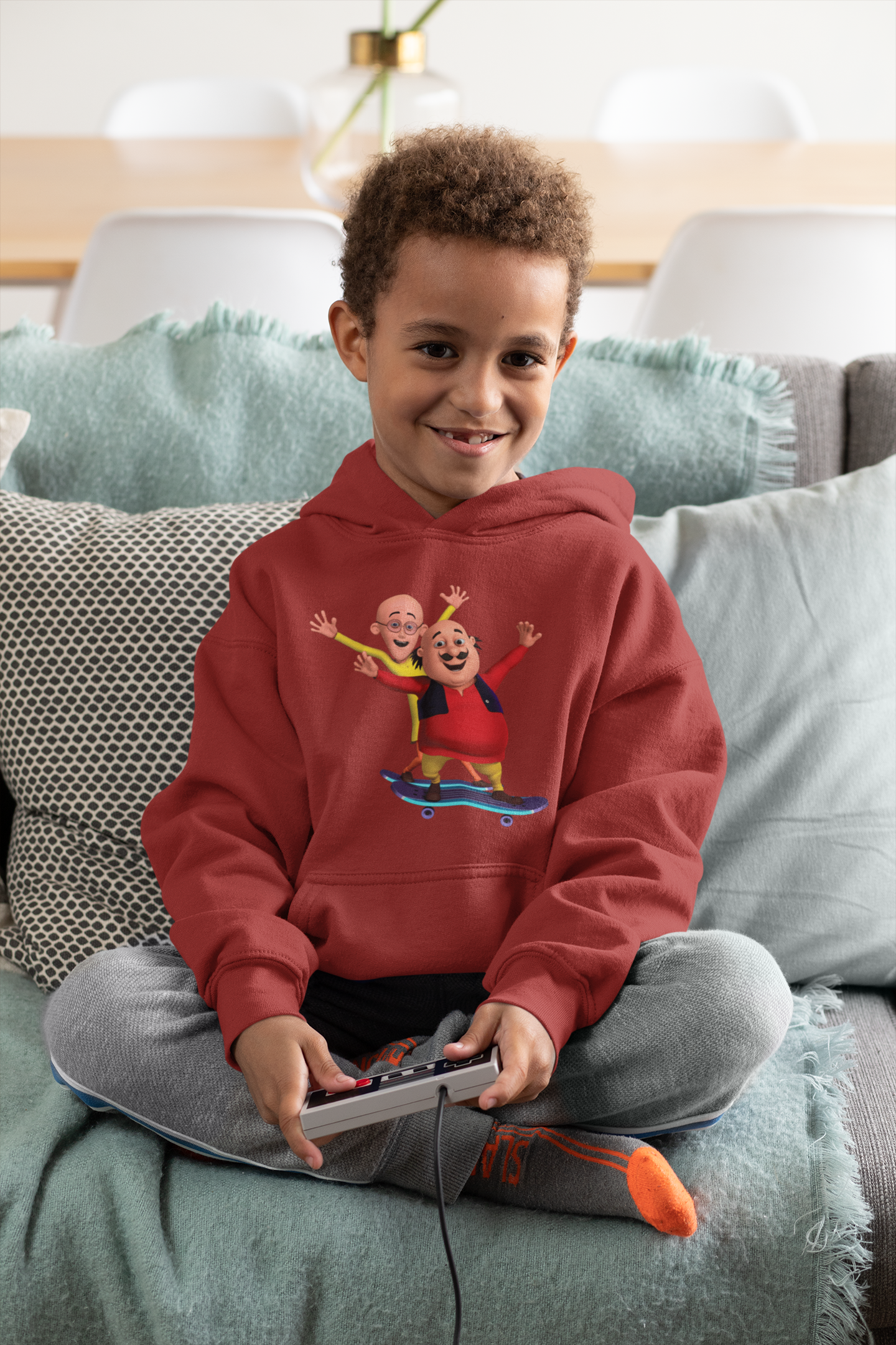 Cute Cartoon Boy Hoodies-FunkyTeesClub