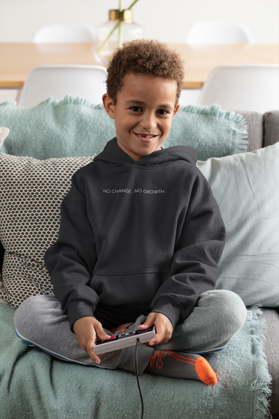 No Change No Growth Minimal Boy Hoodies-FunkyTeesClub