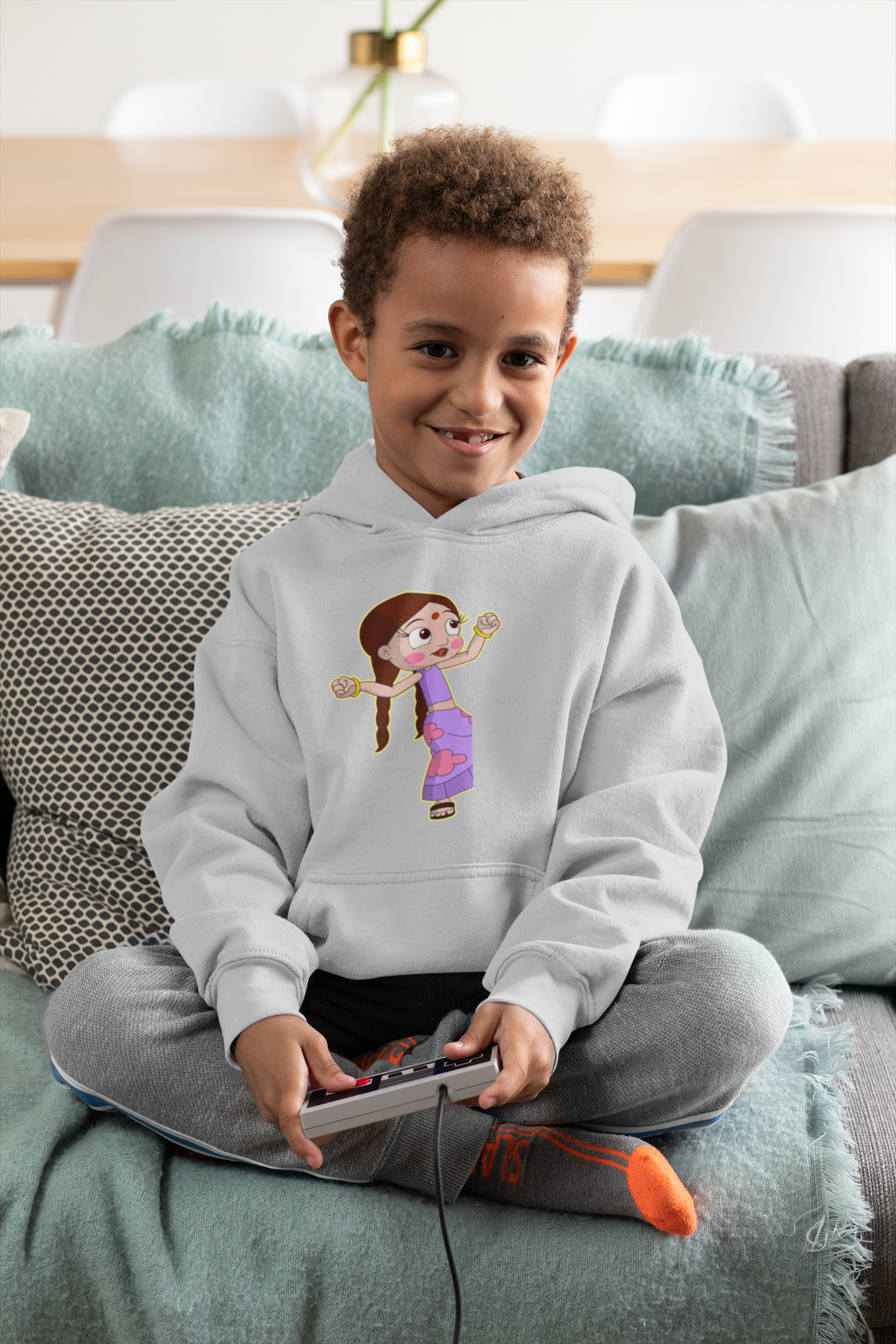 Cute Cartoon Boy Hoodies-FunkyTeesClub