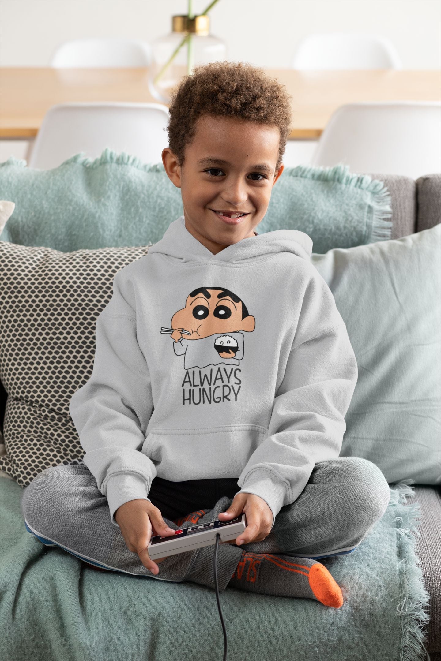 Always Hungry Boy Hoodies-FunkyTeesClub