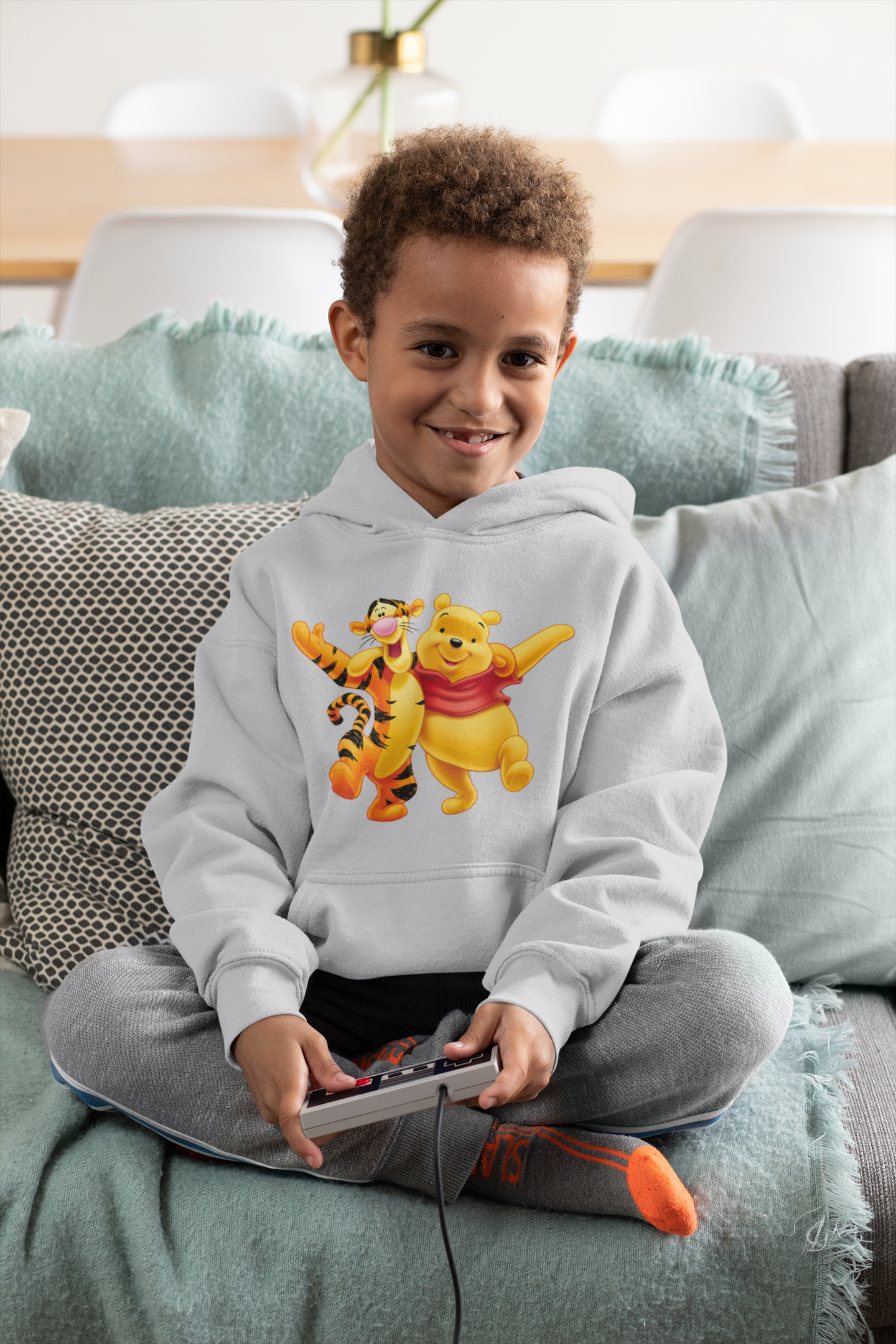 Cute Cartoon Boy Hoodies-FunkyTeesClub