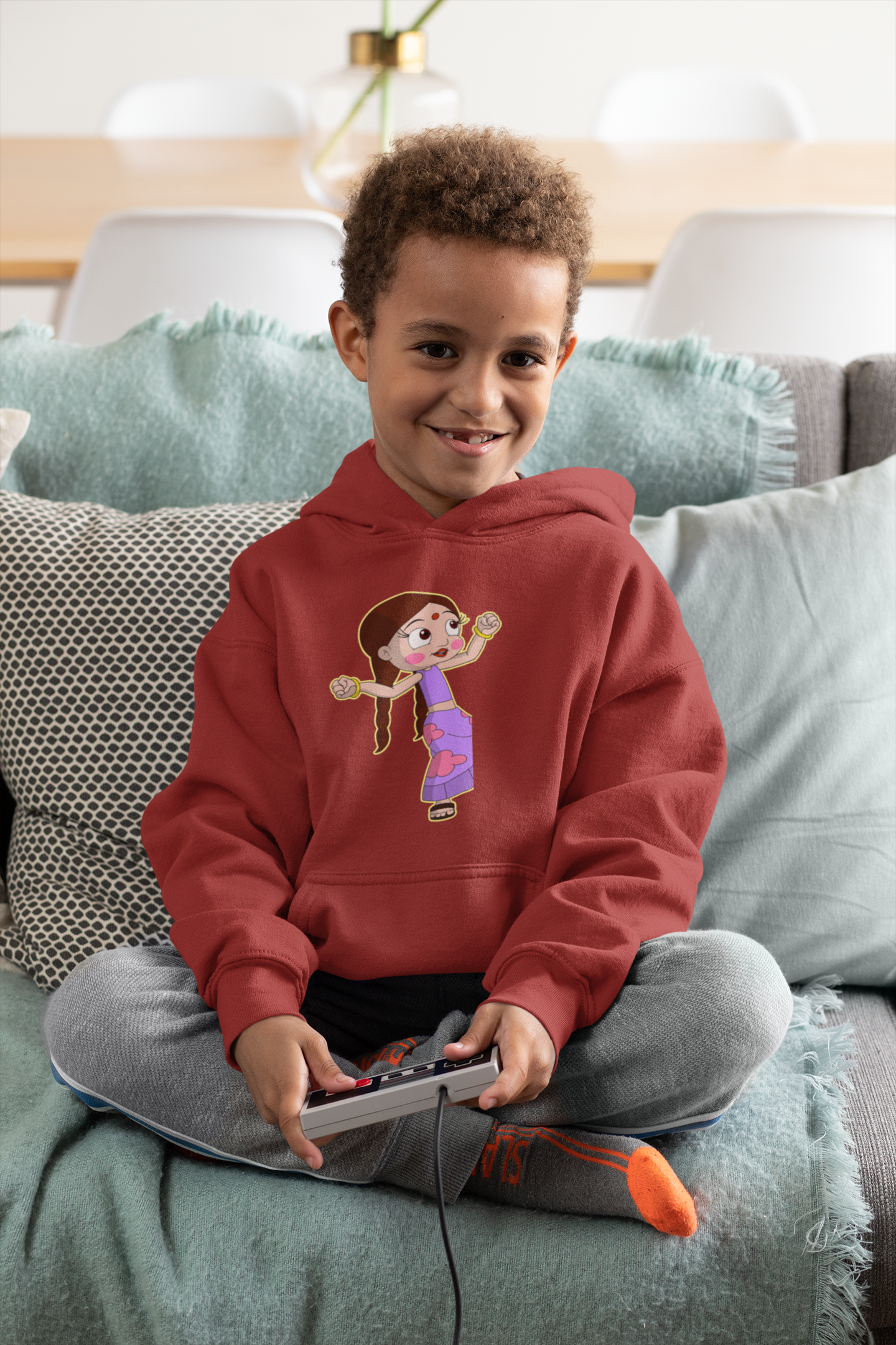 Cute Cartoon Boy Hoodies-FunkyTeesClub