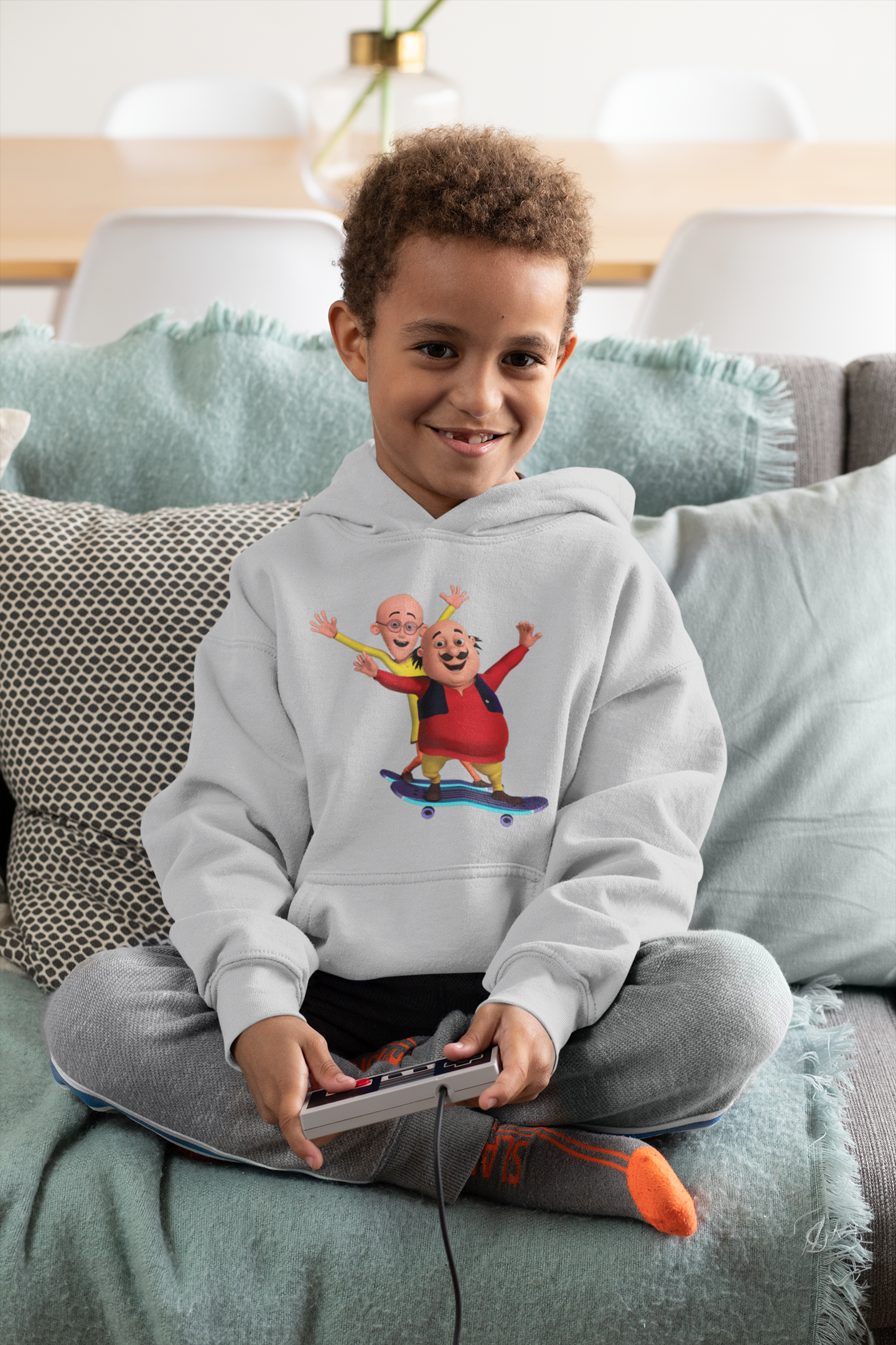Cute Cartoon Boy Hoodies-FunkyTeesClub