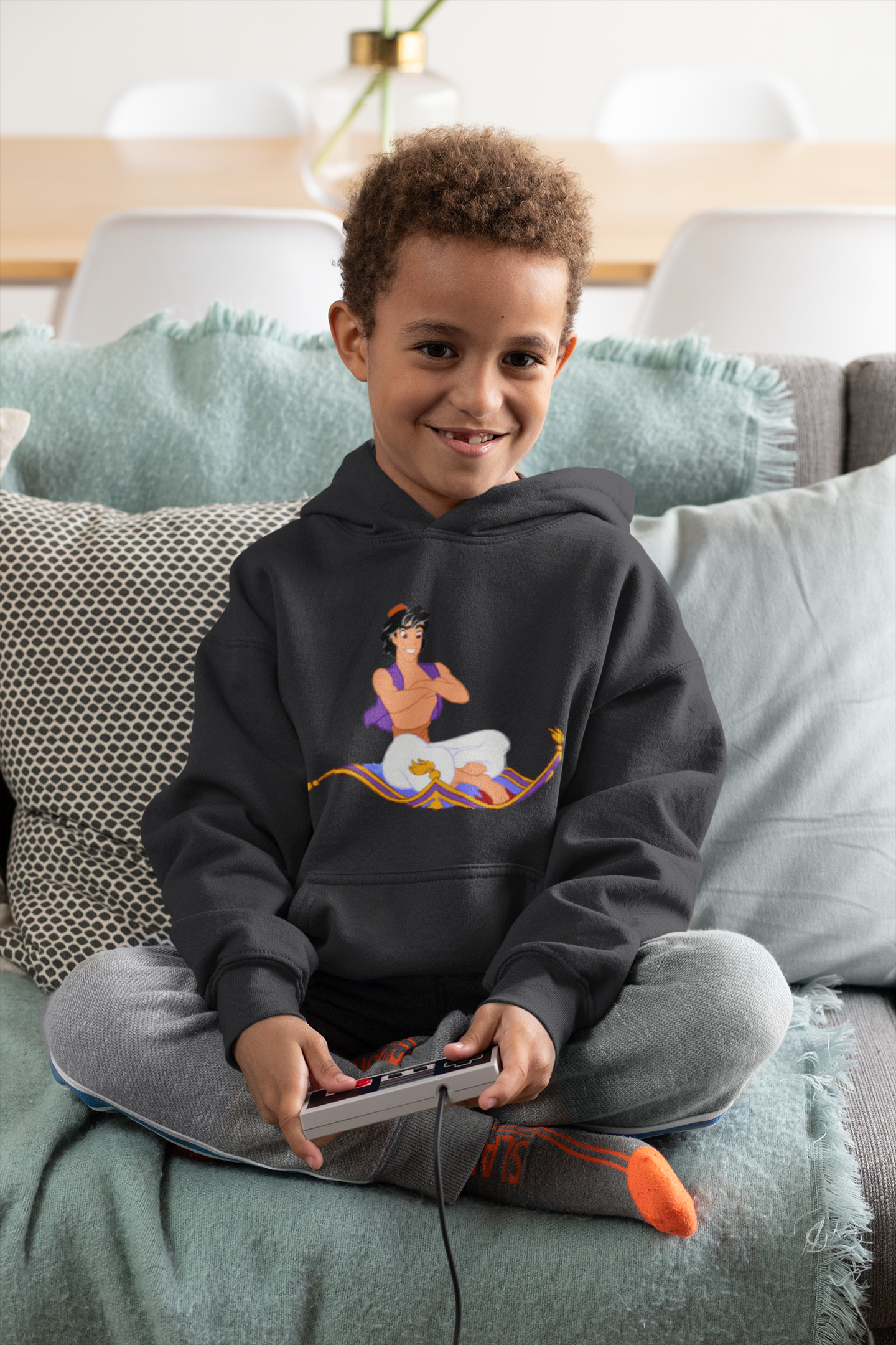 Cute Cartoon Boy Hoodies-FunkyTeesClub
