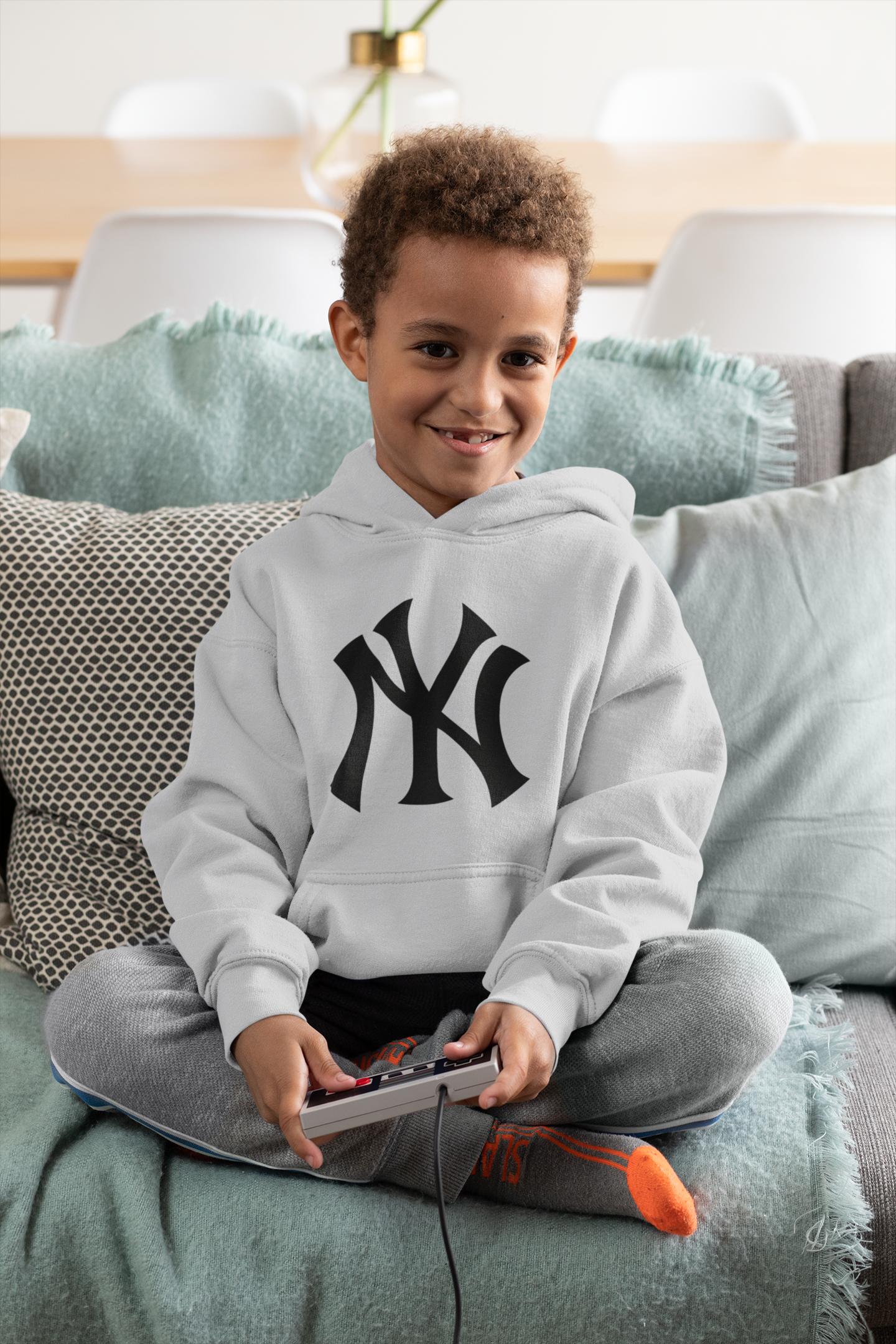 New York Yankees Boy Hoodies-FunkyTeesClub