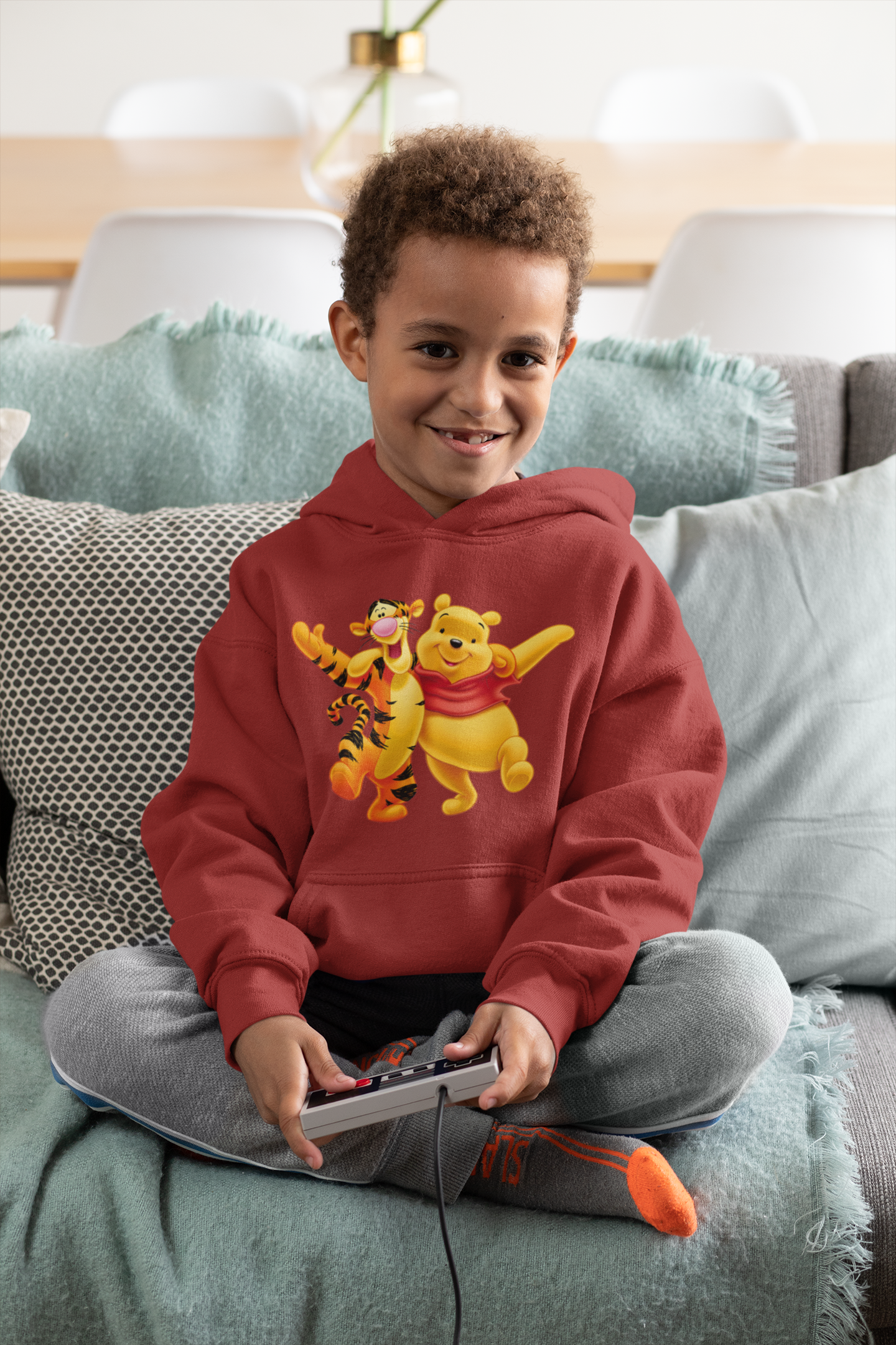 Cute Cartoon Boy Hoodies-FunkyTeesClub