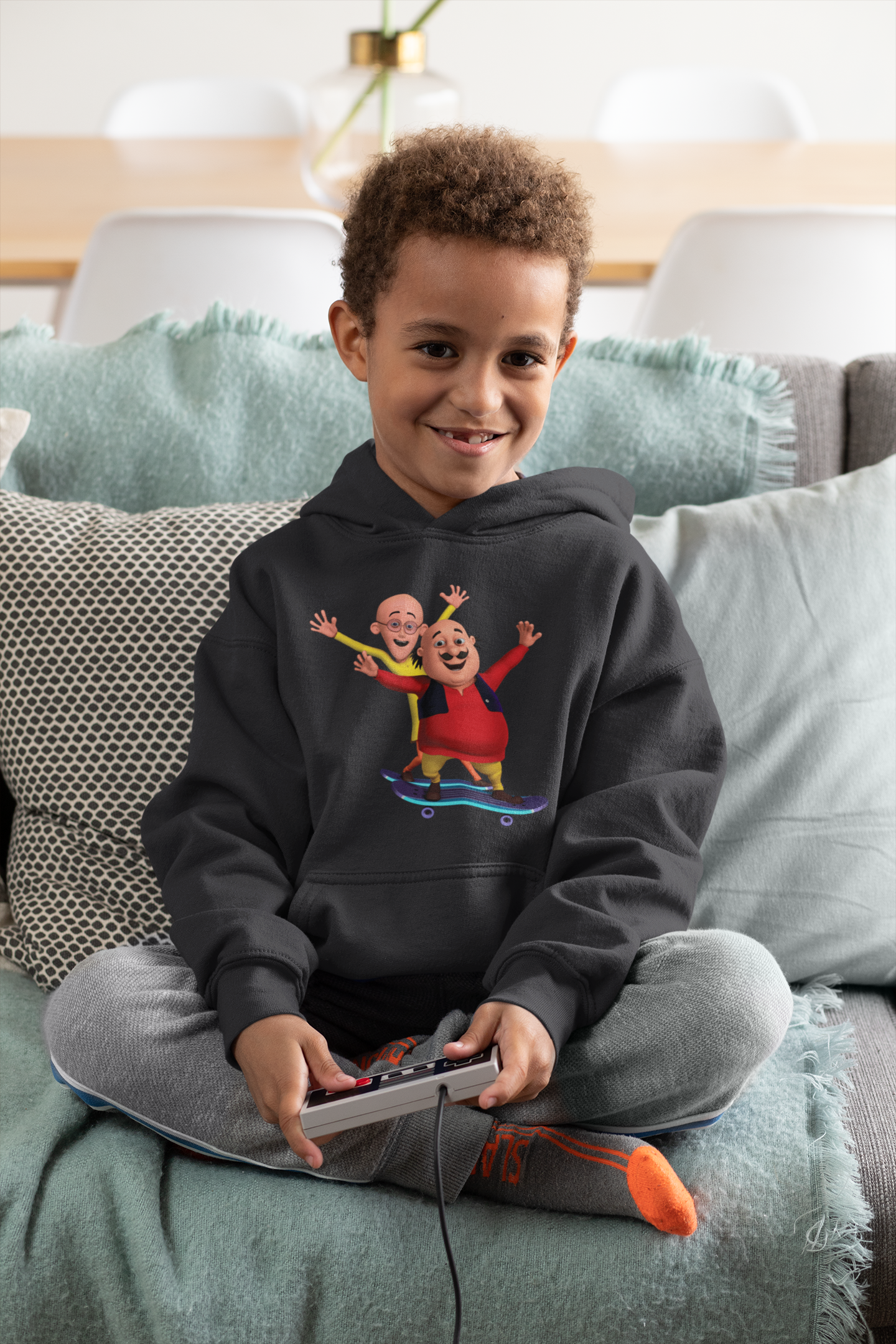 Cute Cartoon Boy Hoodies-FunkyTeesClub