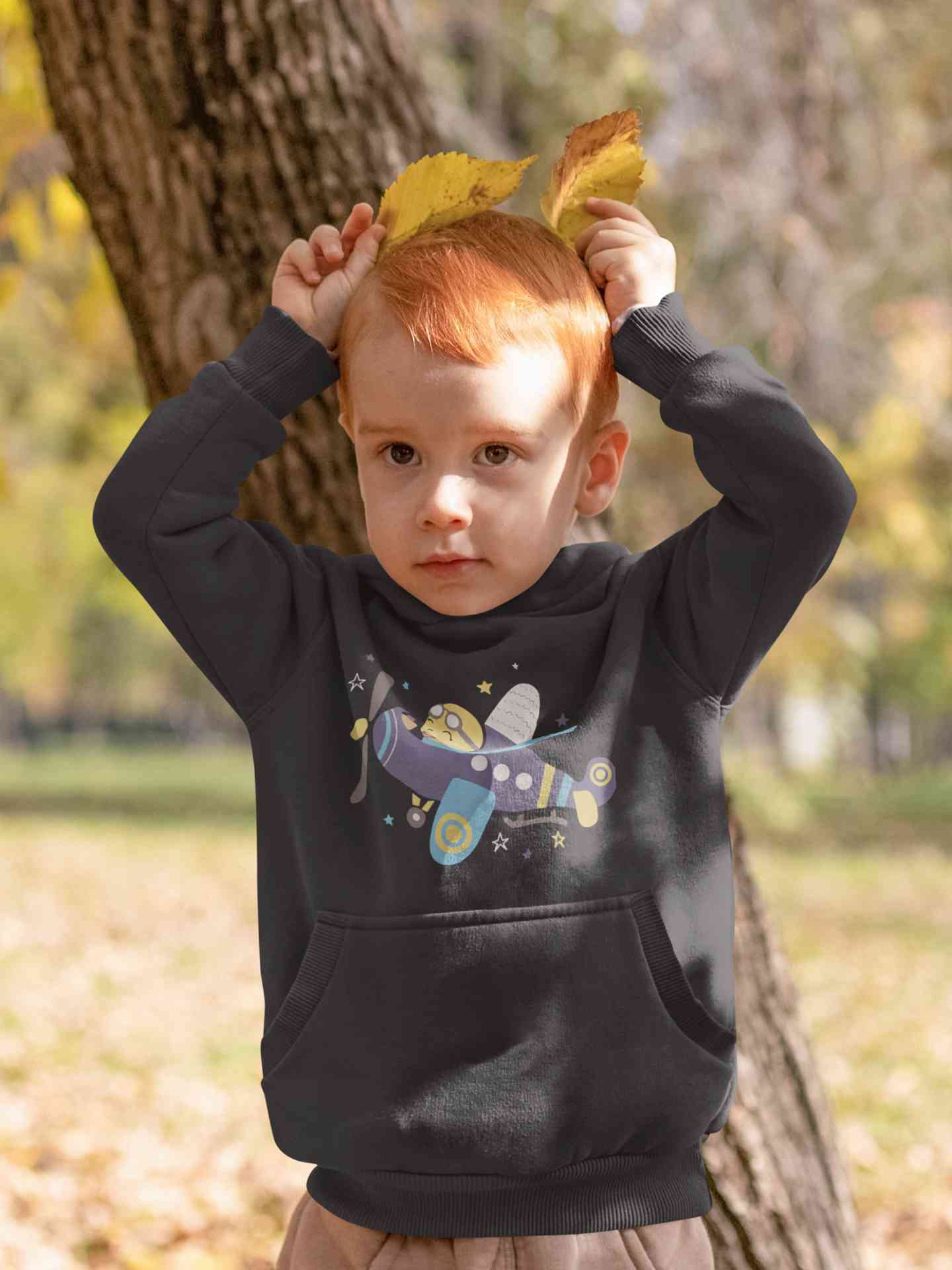 Jumbo Jet Cartoon Boy Hoodies-FunkyTeesClub