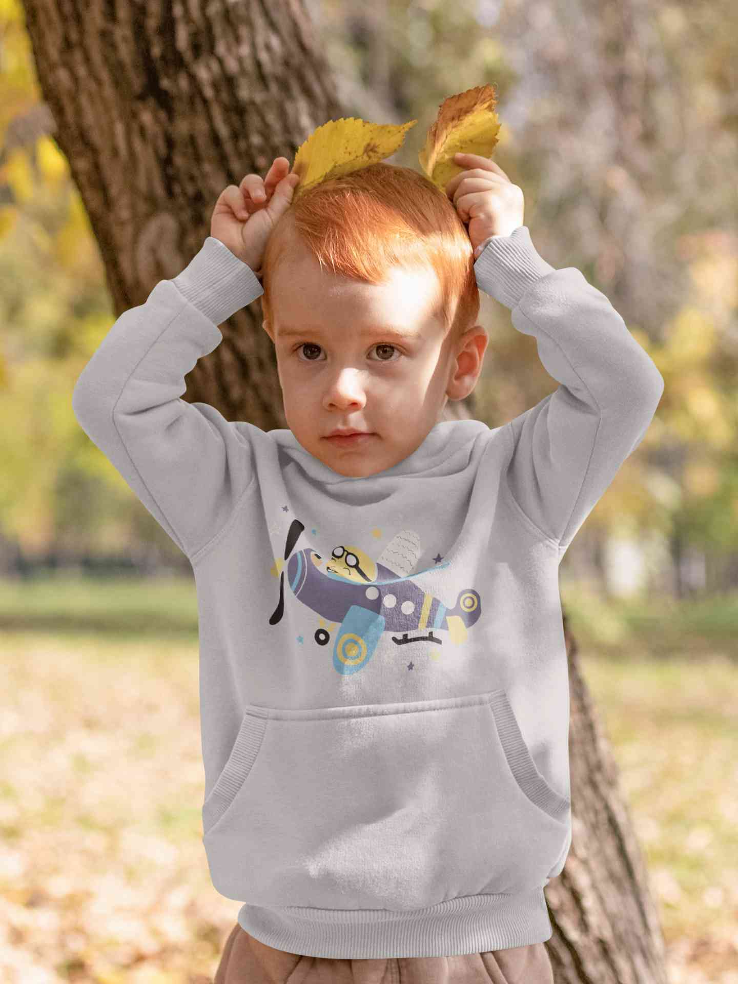 Jumbo Jet Cartoon Boy Hoodies-FunkyTeesClub