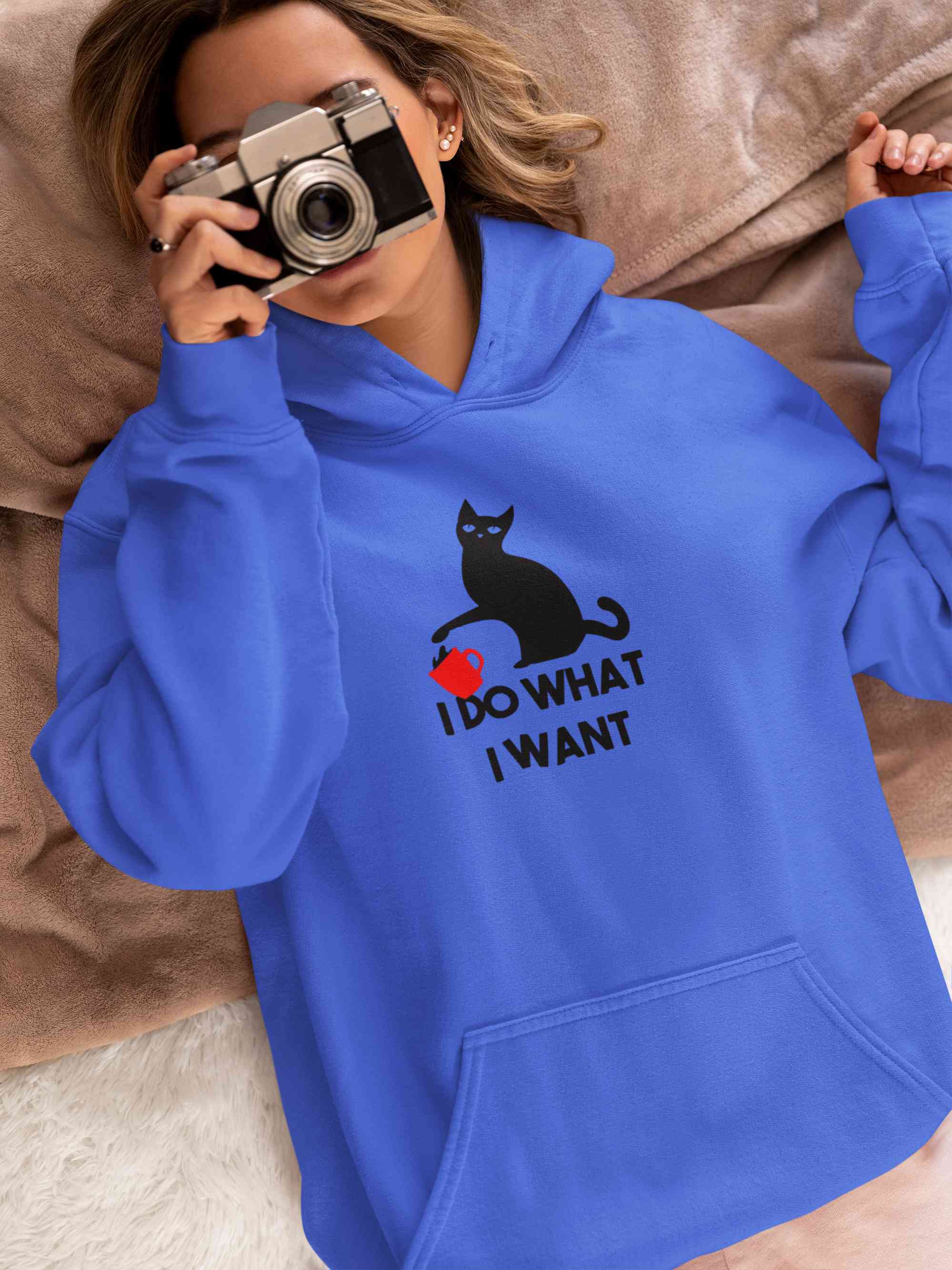 I Do What I Want Funny Graphics Quotes Hoodies for Women-FunkyTeesClub