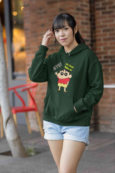 Ab Jao Yaha Se Cartoon Funny Memes Hoodies for Women-FunkyTeesClub