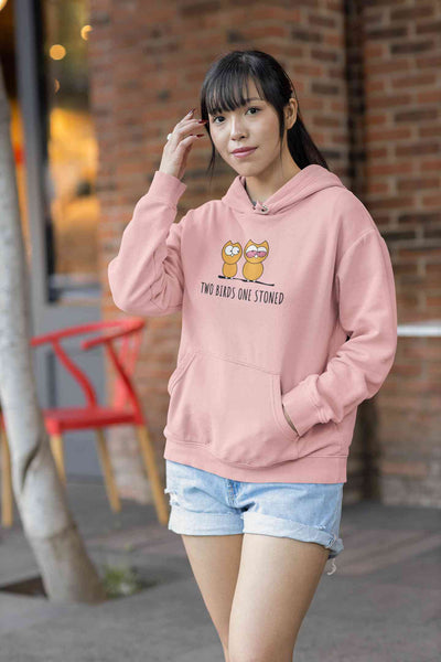 Stoned Bird Minimals Hoodies for Women-FunkyTeesClub