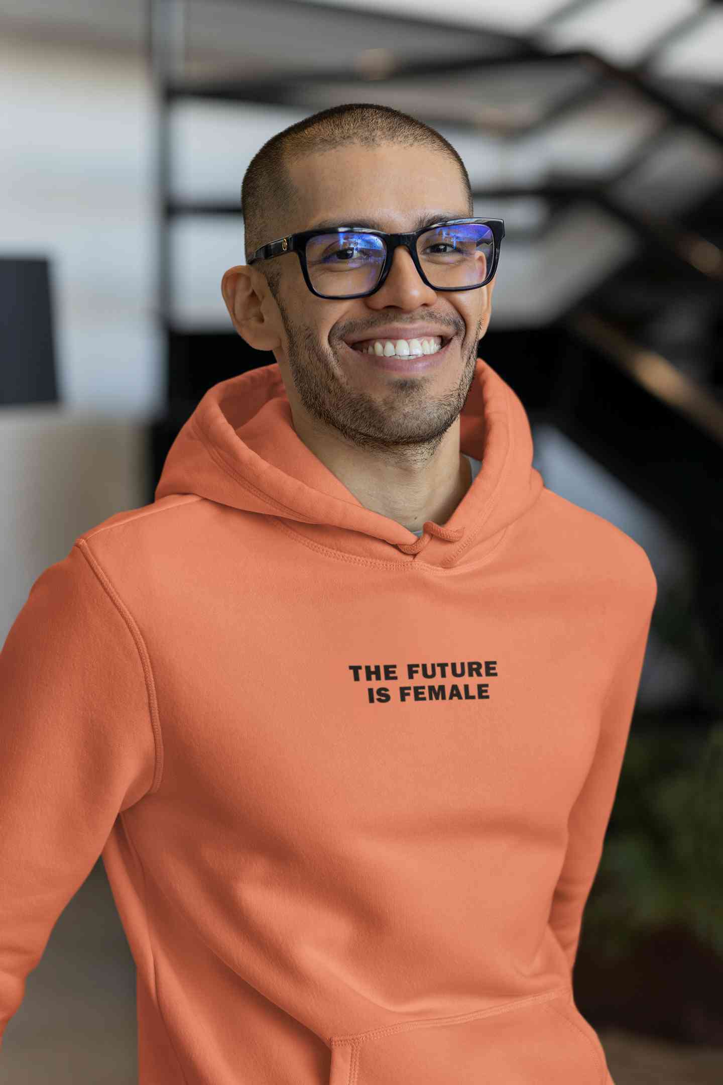 The Future Is Female Minimals Men Hoodies-FunkyTeesClub